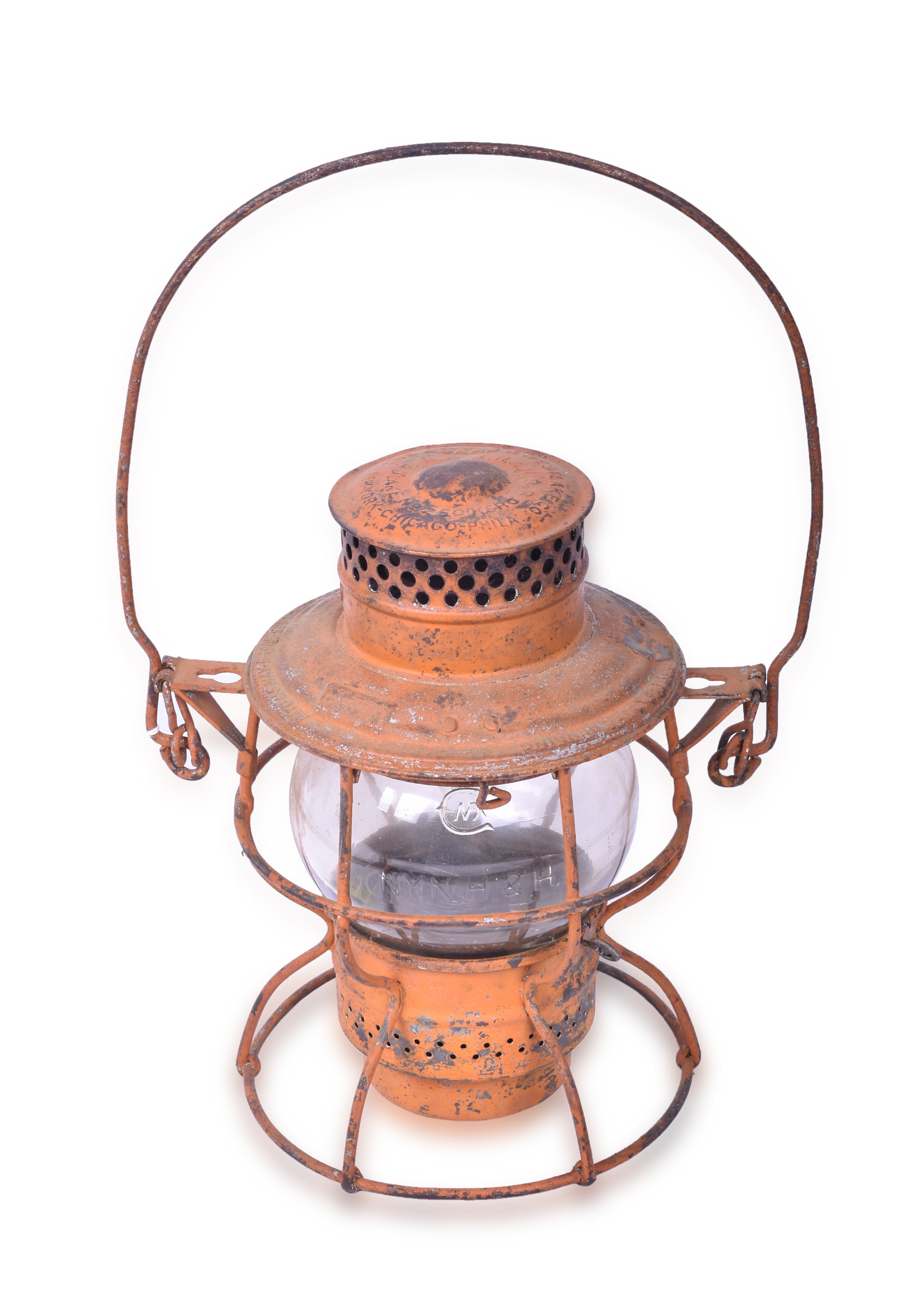 413 - Adams & Westlake New York, New Haven, & Hartford No. 250 Kero Short Globe Lantern thumbnail