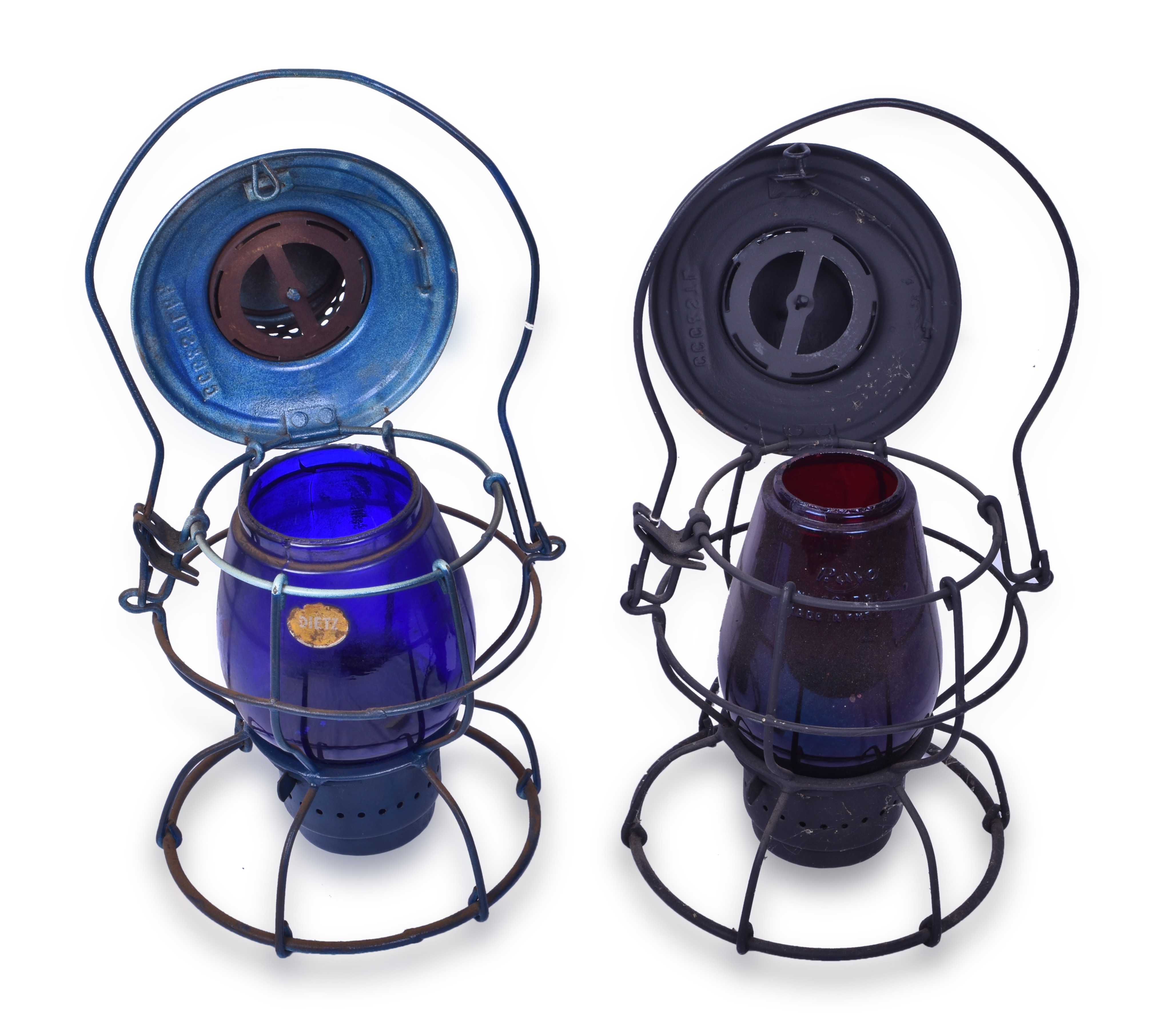 415 - Pair of Handlan Big Four Railroad (Cleveland, Cincinnati, Chicago and St. Louis Railway) Lanterns thumbnail