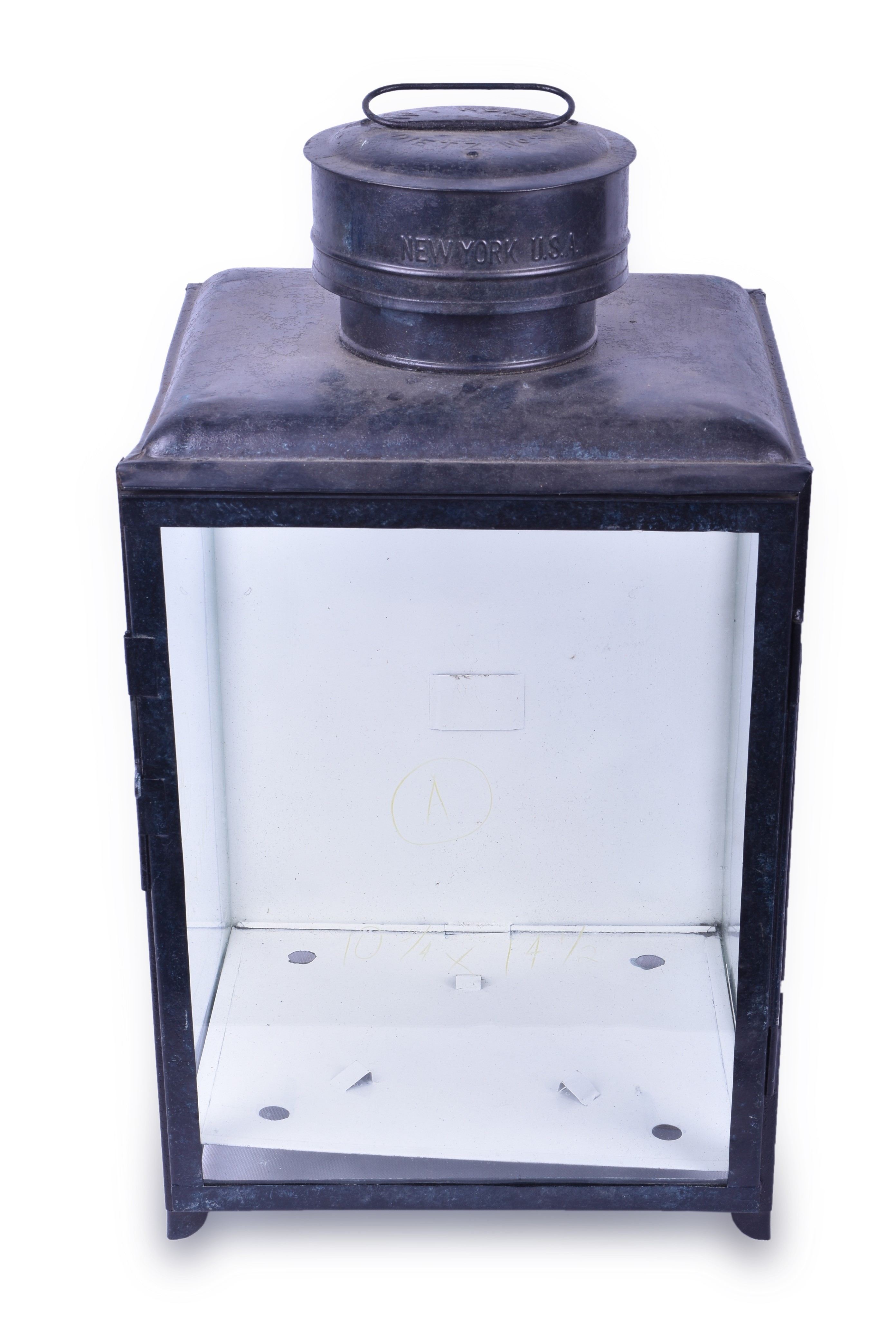 429 - Dietz No. 3 Sheet Iron Station Lamp - Partially Restored thumbnail