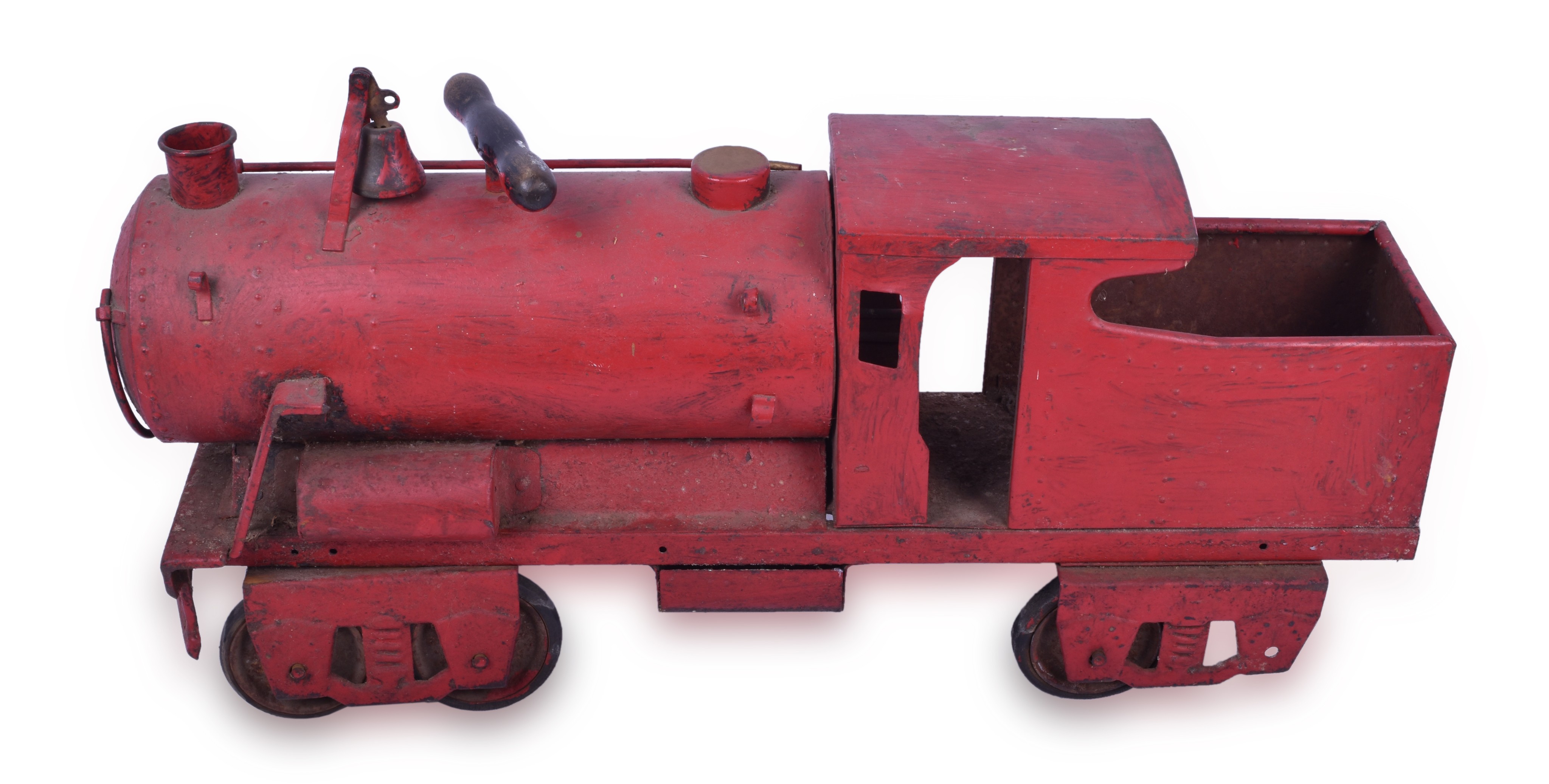 437 - Keystone Pressed Steel 6400 Steam Locomotive Ride On Toy thumbnail