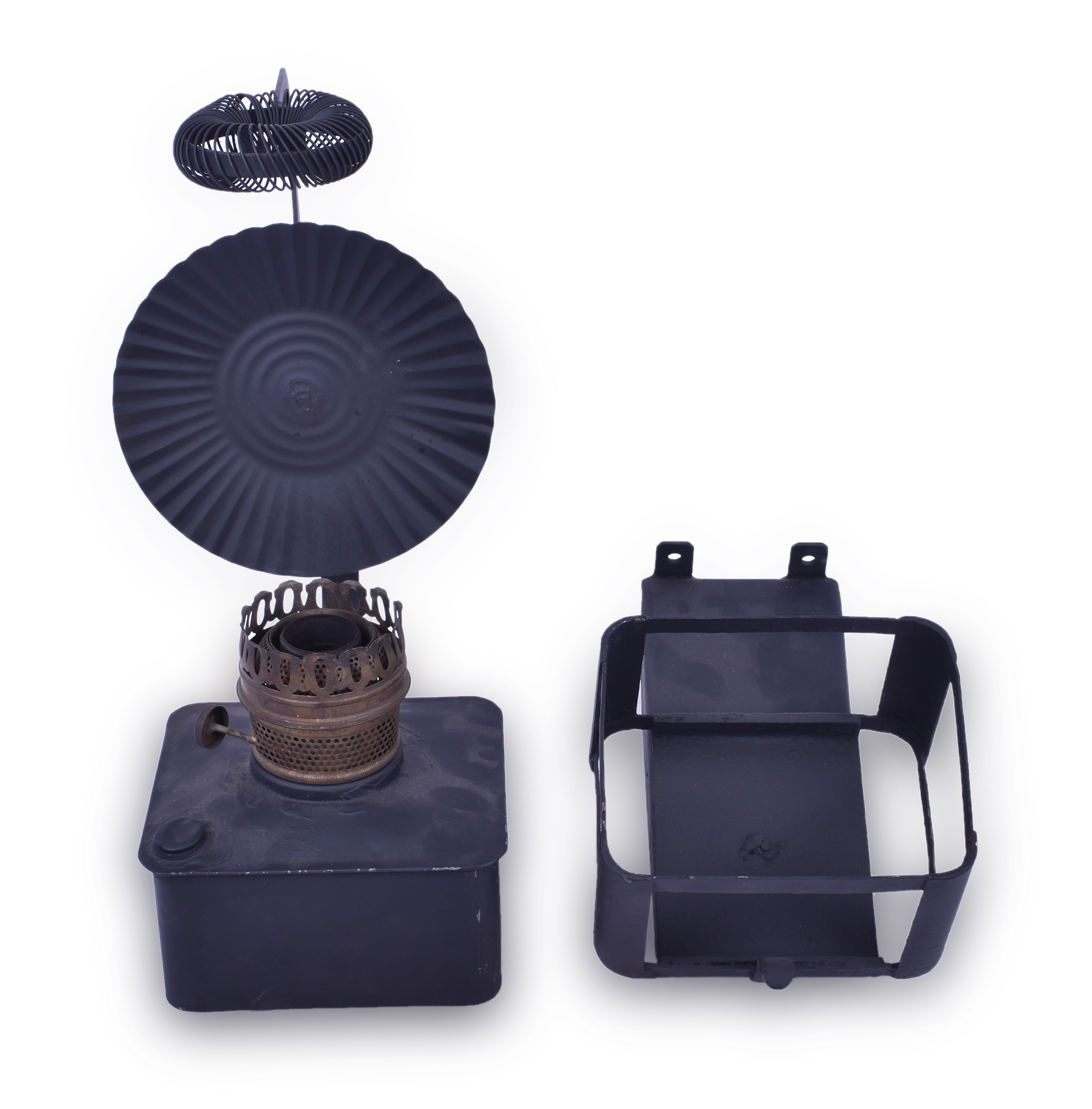 443 - Partially Restored Railroad Wall Lamp thumbnail