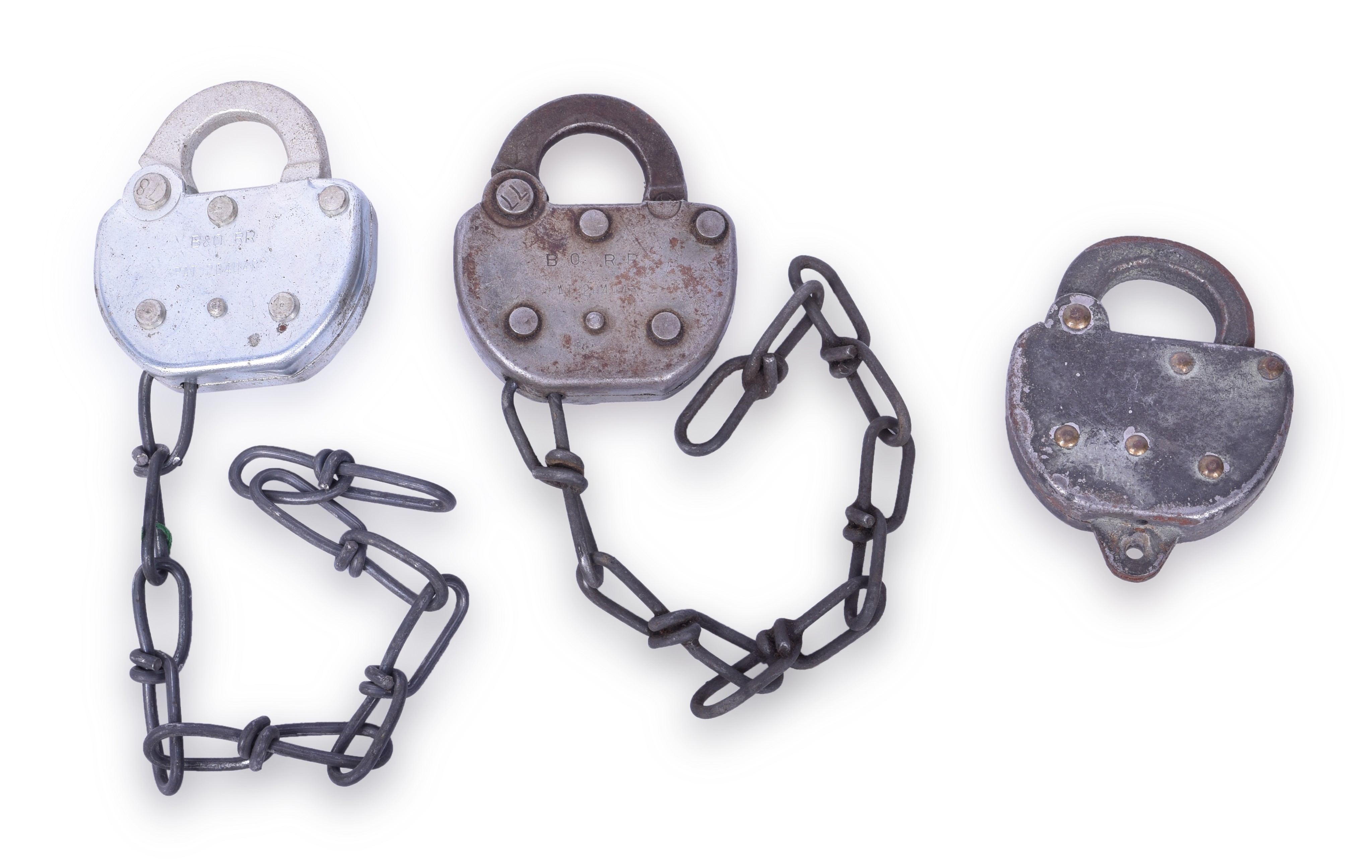 455 - Three Adlake Baltimore and Ohio Railroad Locks thumbnail