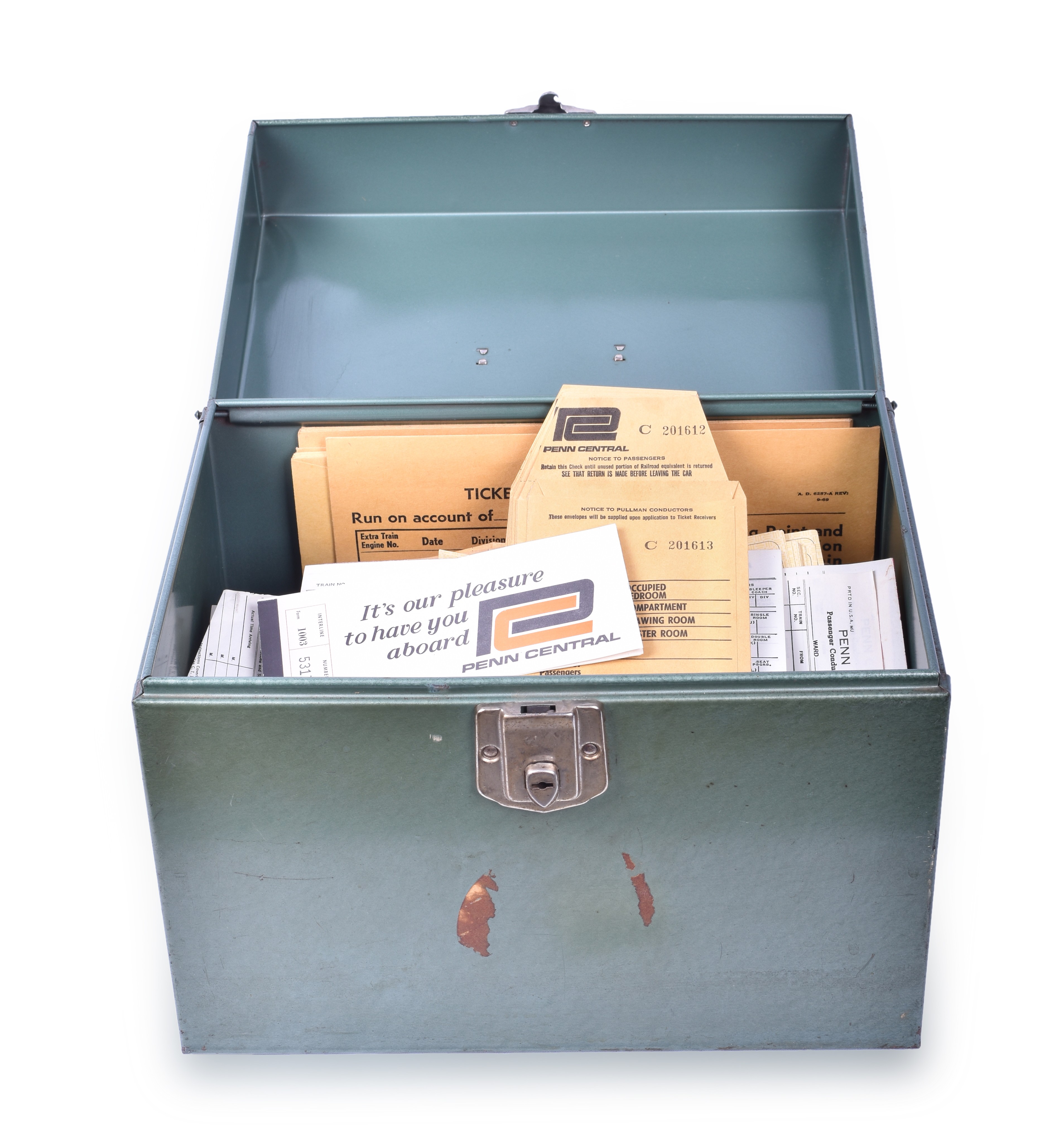 469 - Penn Central Railroad Station Agent Paper Lot thumbnail