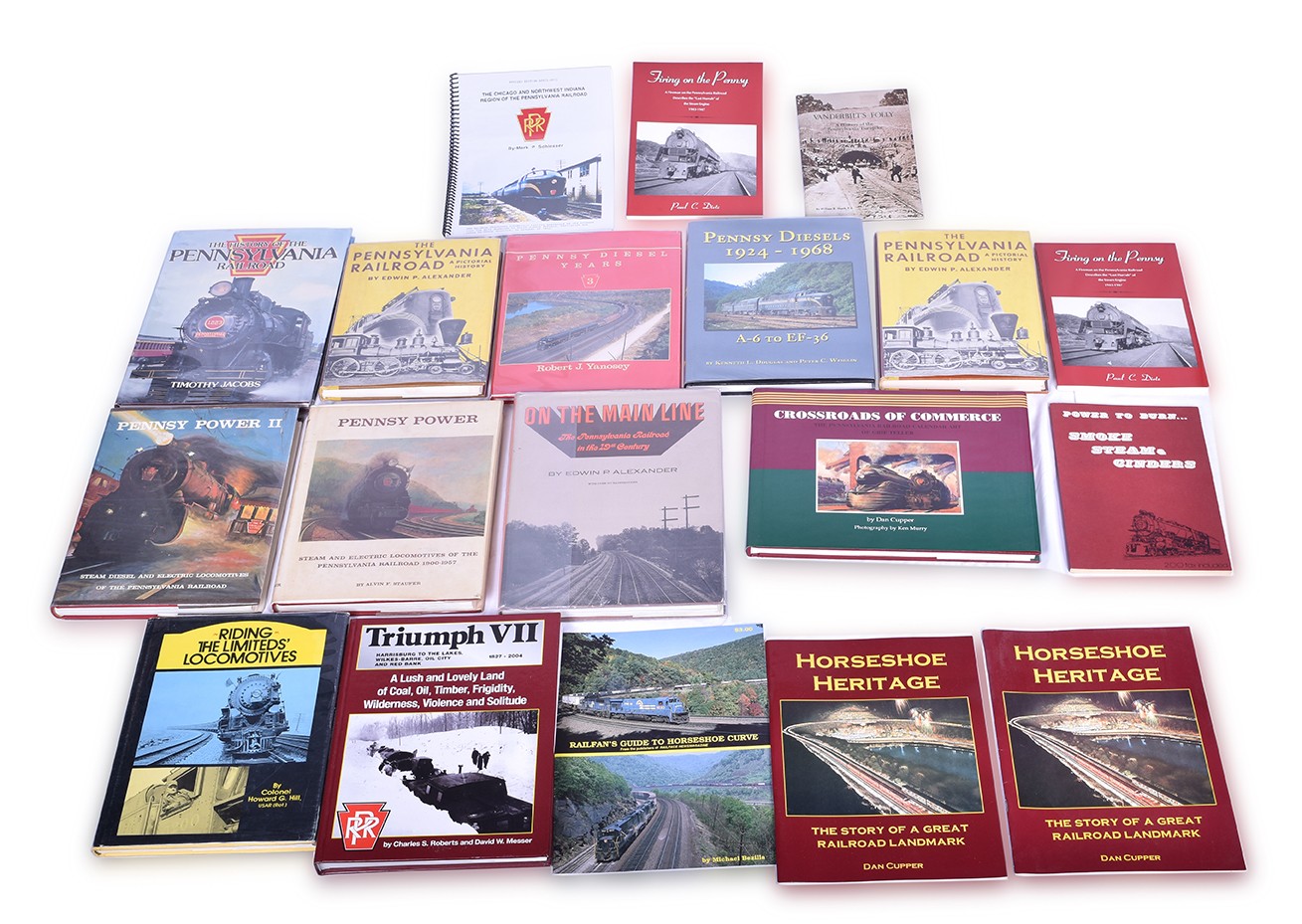490 - Nineteen Books Related to the Pennsylvania Railroad - Ditz, Weiglin, Jacobs, Etc. thumbnail