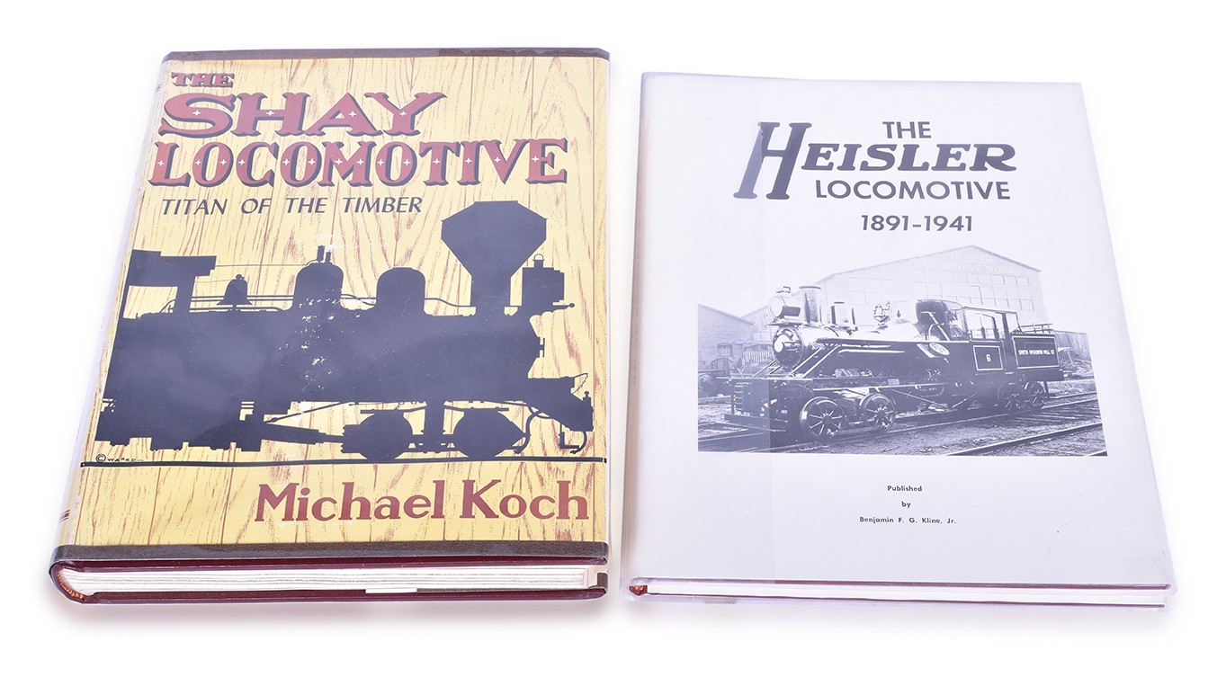 493 - The Heisler Locomotive 1891-1941 by Kline and The Shay Locomotive Titan of the Timber by Michael Koch thumbnail