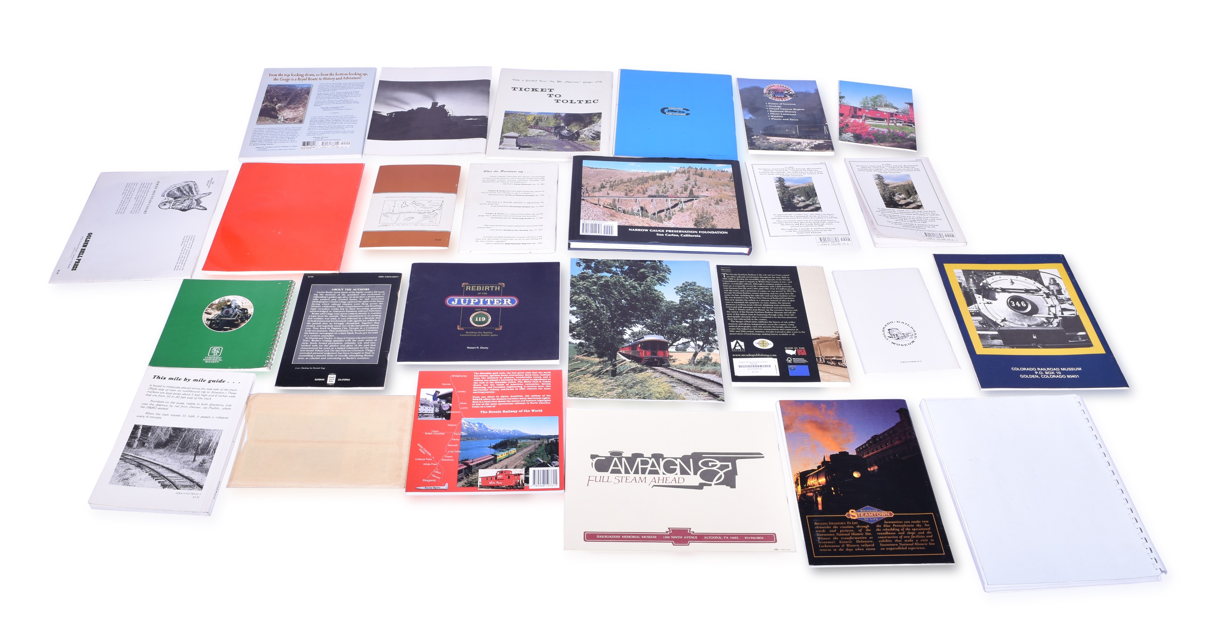 510 - Twenty Six Tourist Railroad / Museum Guides - Durango & Silverton, Cumbres & Toltec, Georgetown Loop, etc. thumbnail