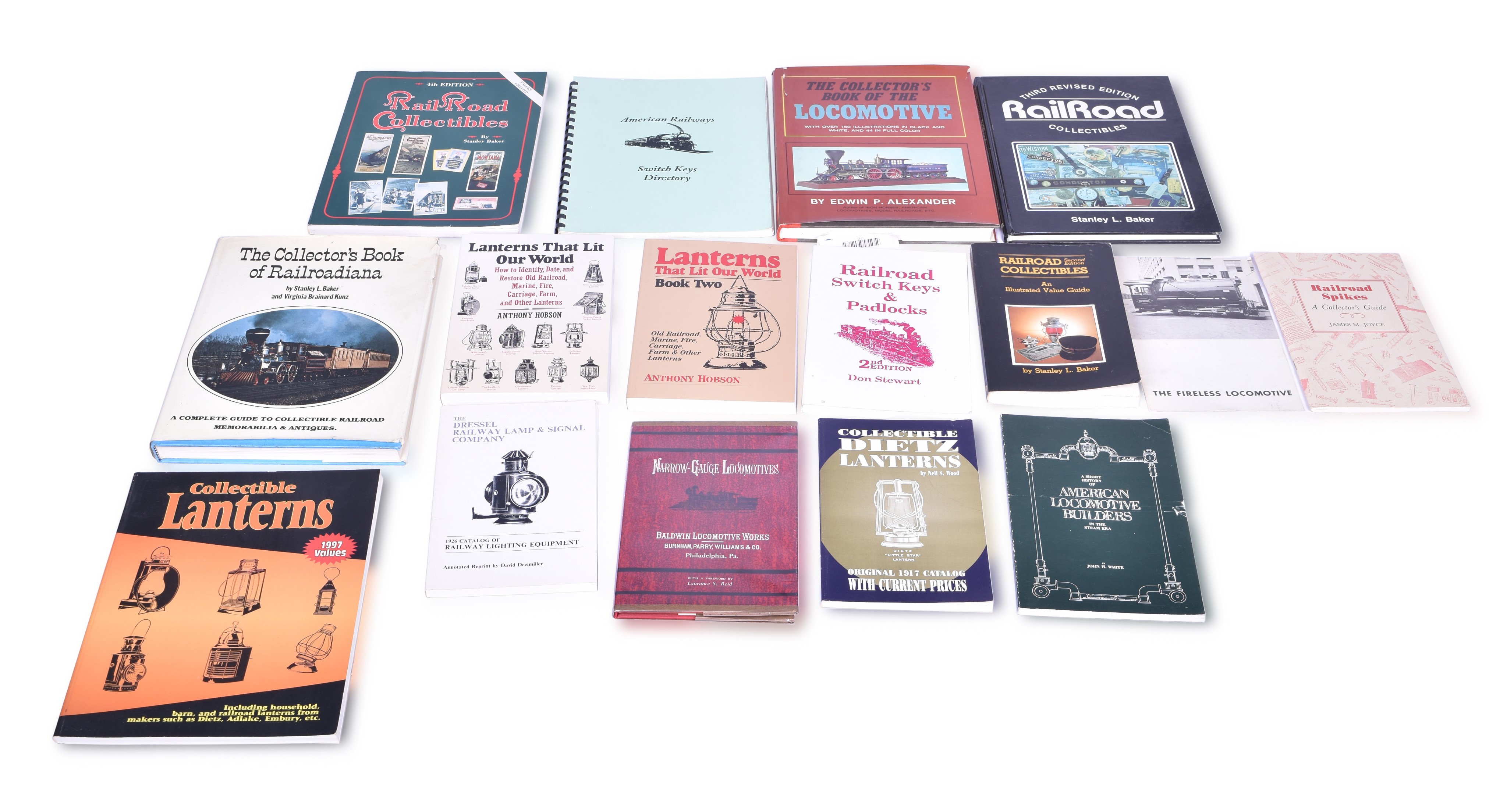 514 - Sixteen Railroadiana Collecting Books - Lanterns, Keys, Locks thumbnail