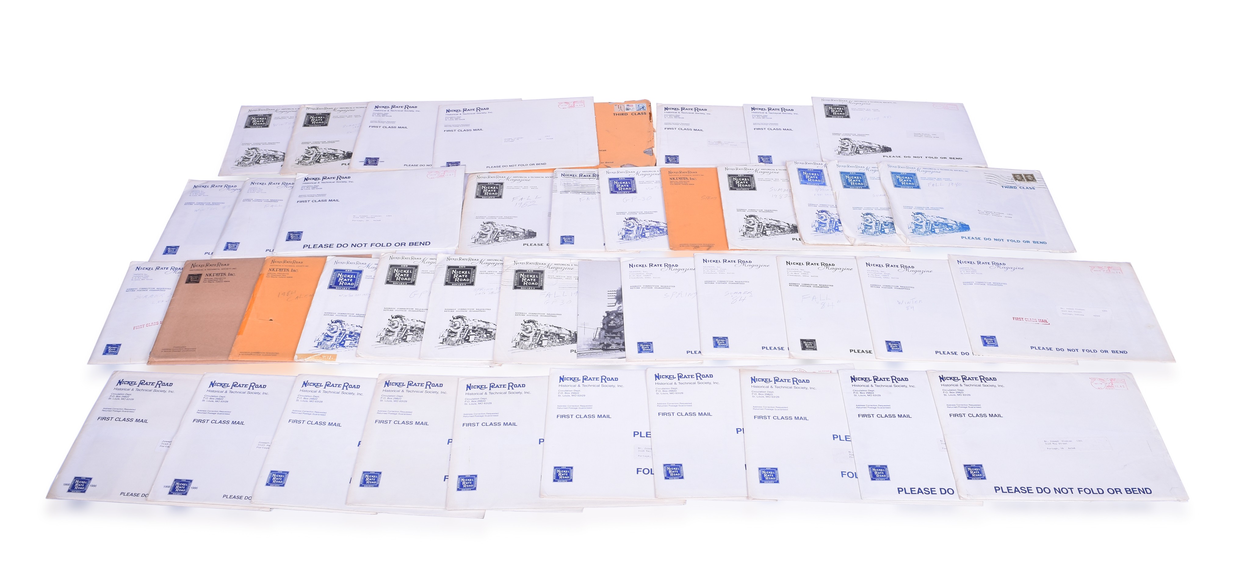 515 - Group of thirty eight Nickel Plate Historical & Technical Society Magazine Back Issues 1976-1990 thumbnail