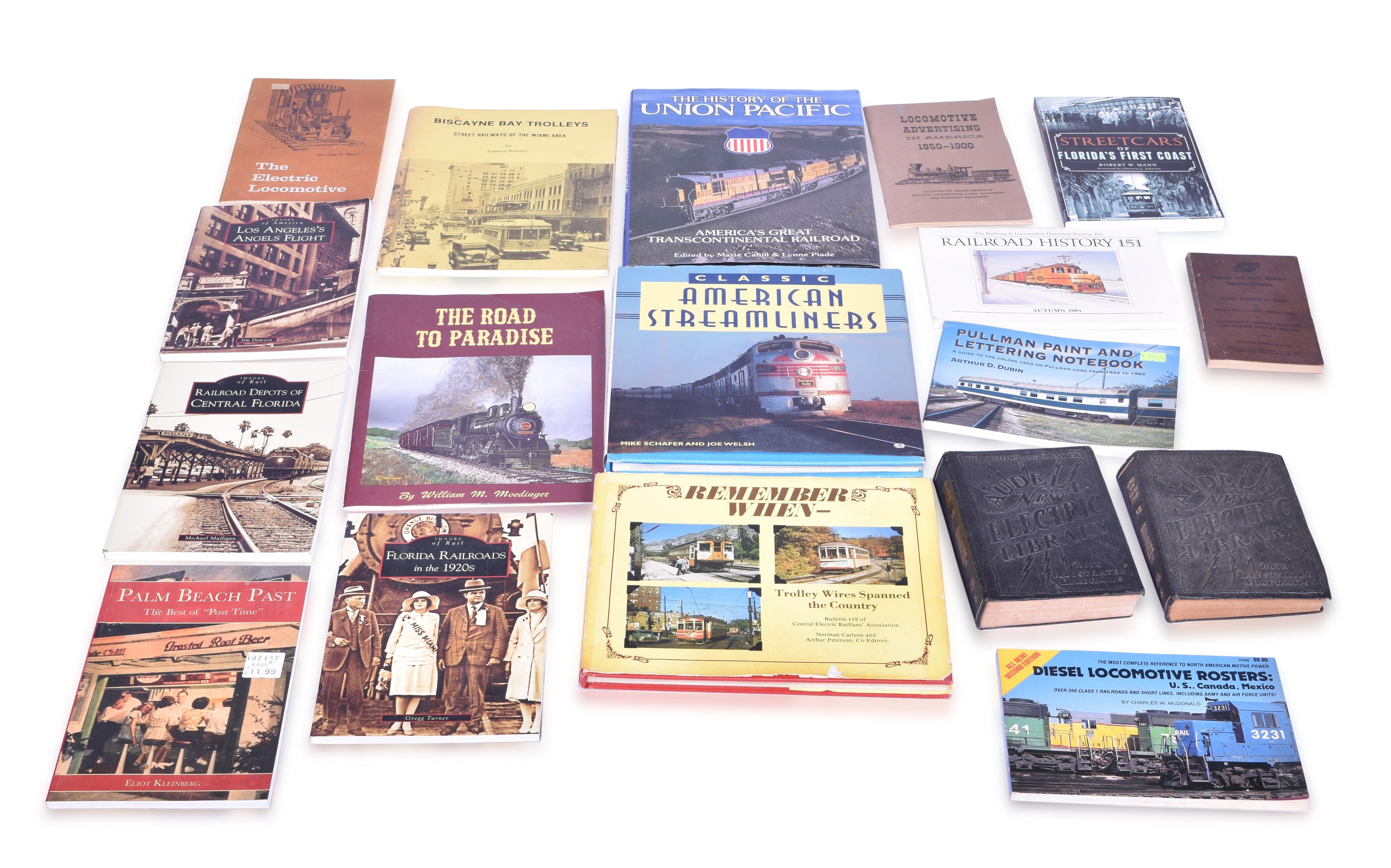 517 - Sixteen Railroad Books - C&NW, Union Pacific Florida Railroads, etc. thumbnail