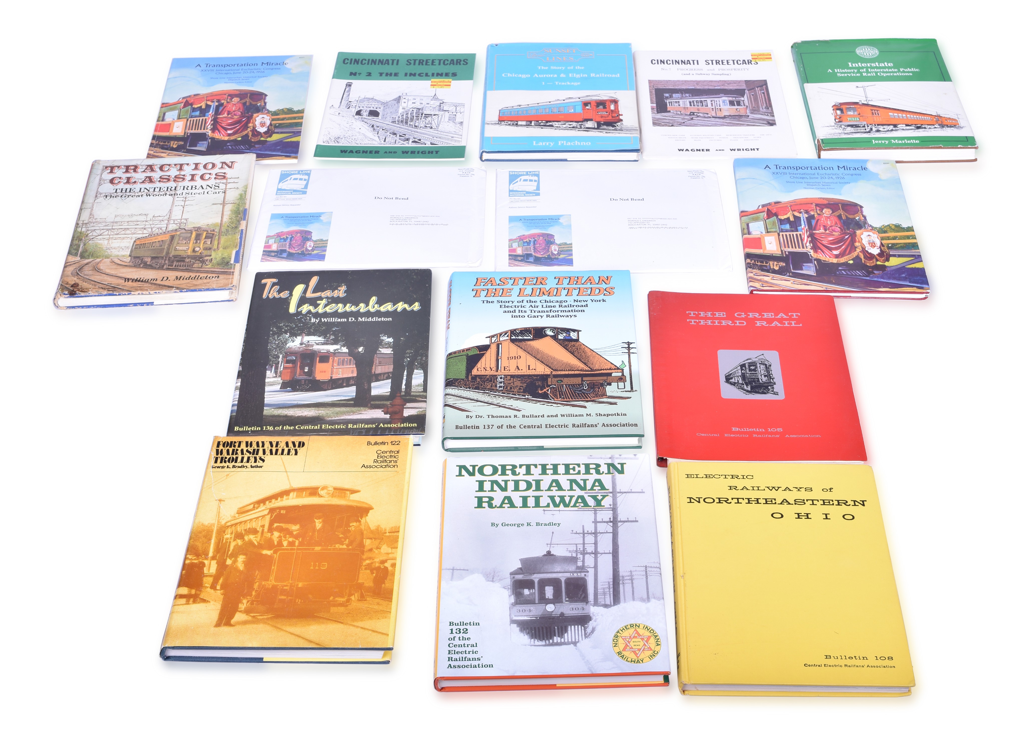519 - Fifteen Interurban / Traction / Trolley books - Indiana, Illinois, and Ohio Subject Matter thumbnail