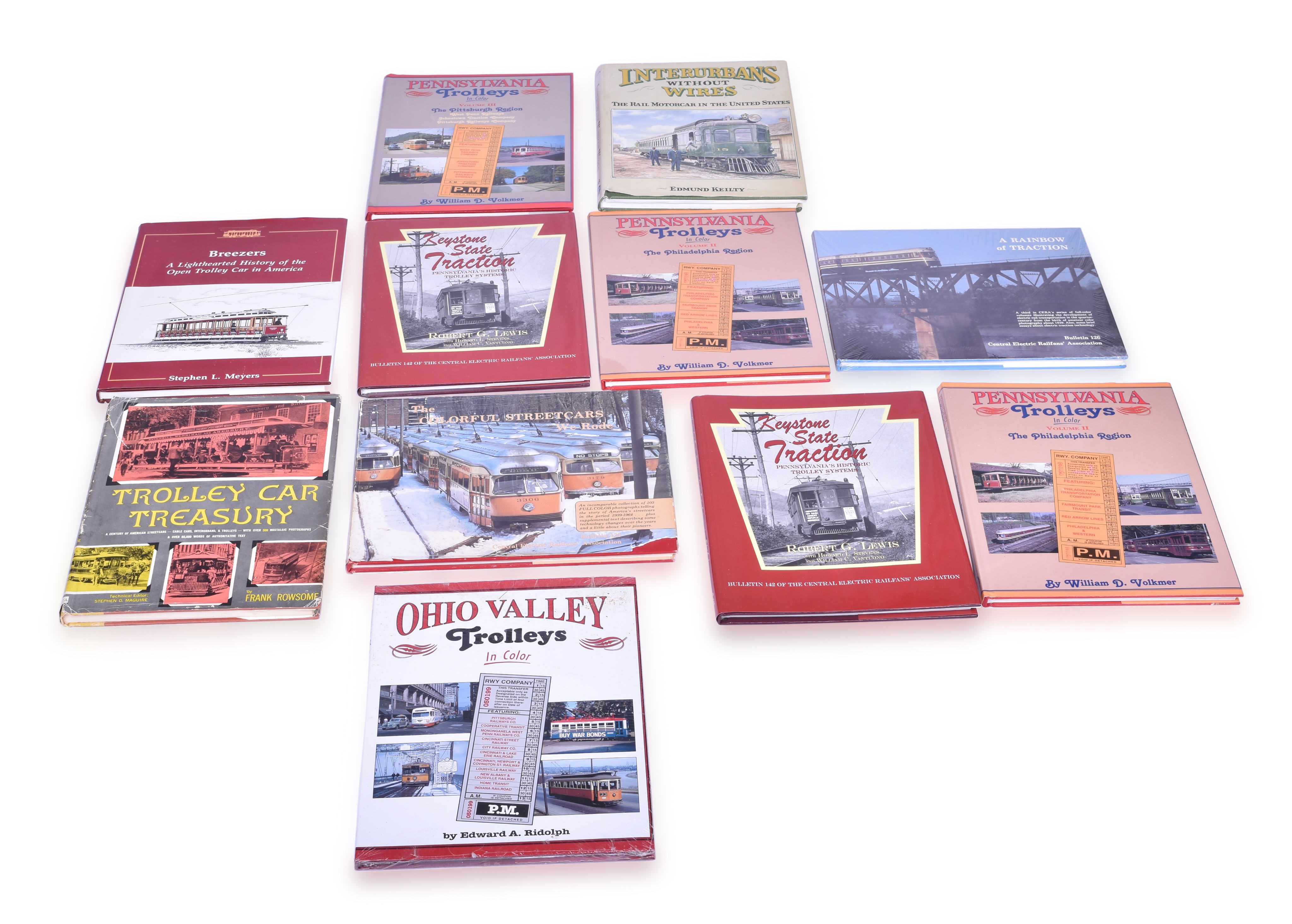 521 - Fifteen Interurban / Traction / Trolley books - Pennsylvania and Ohio Subject Matter thumbnail
