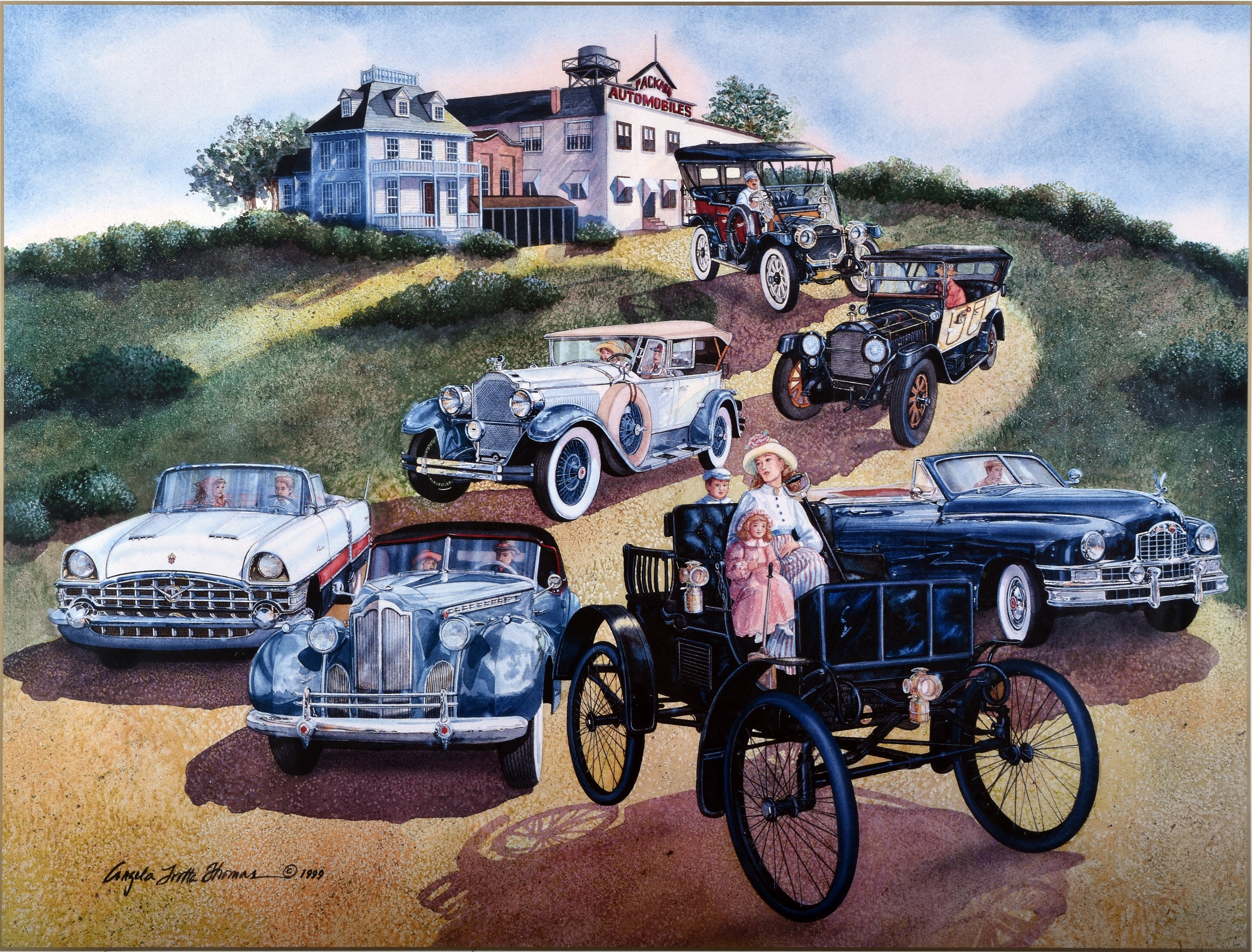 852 - The Birthplace of Packard - 100th Anniversary Print - Signed by Packard Centennial Dignitary's thumbnail