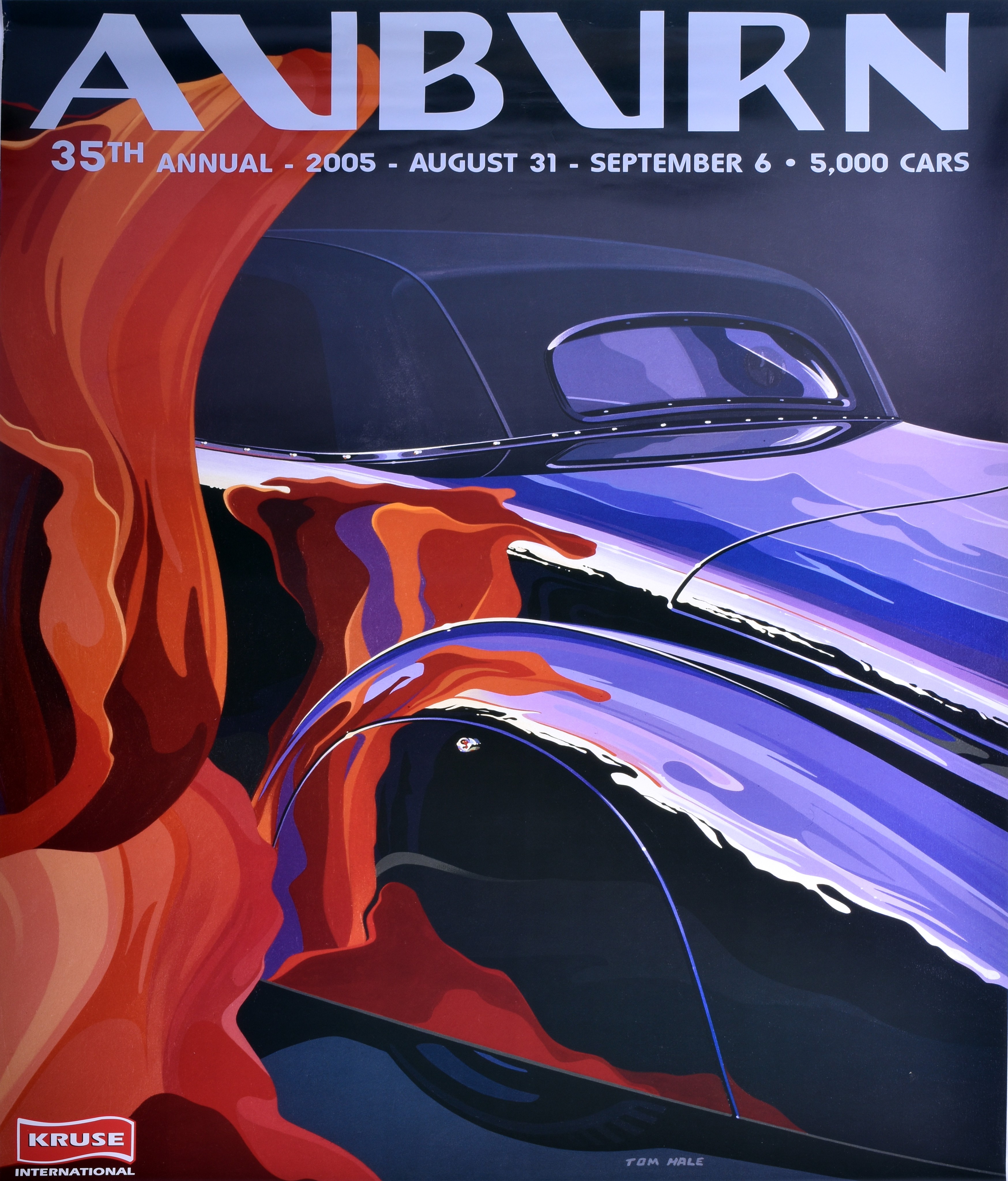 862 - 2005 Auburn / Kruse Auction Poster Featuring Tom Hale Artwork thumbnail