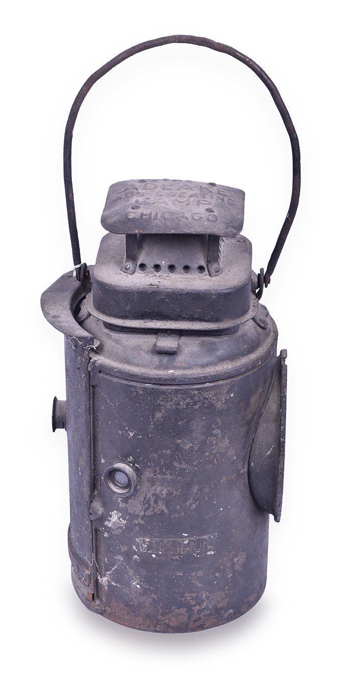 7 - Adlake CB&Q Semaphore Lamp For Parts or Restoration thumbnail