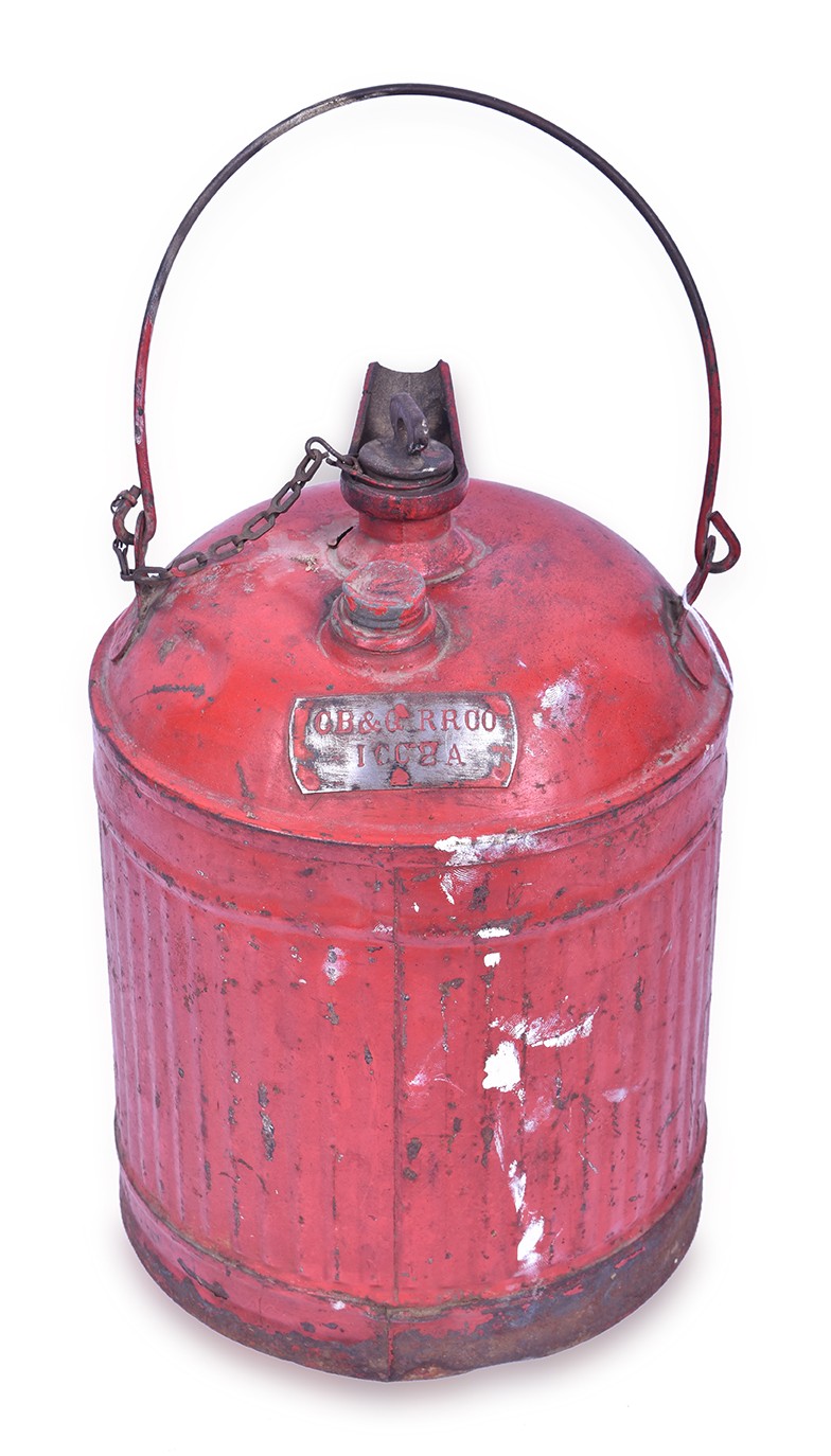 14 - Burlington / CB&Q Fuel / Oil Can w/ Spout - Serif font CB&Q ICC2A thumbnail