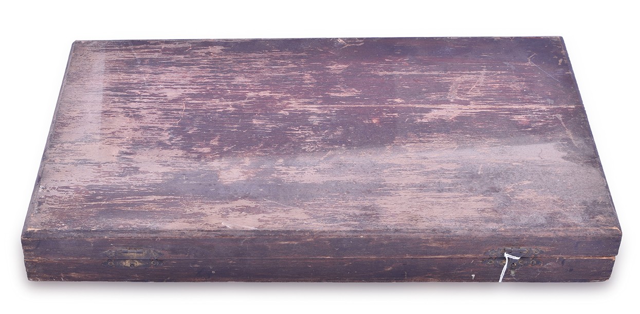 31 - Russell J. Hogg No. 2 Trade Stimulator Stamp Set in Wooden Case thumbnail