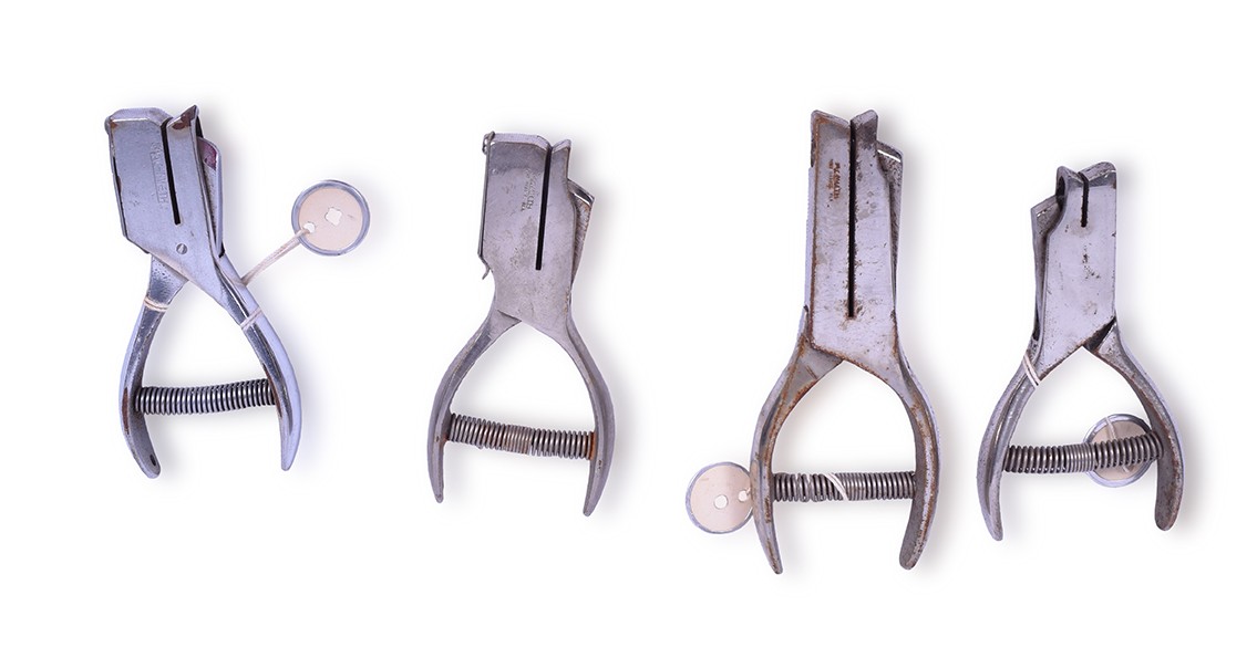 60 - Group of Four Mac-Meth Railroad Ticket Punches thumbnail