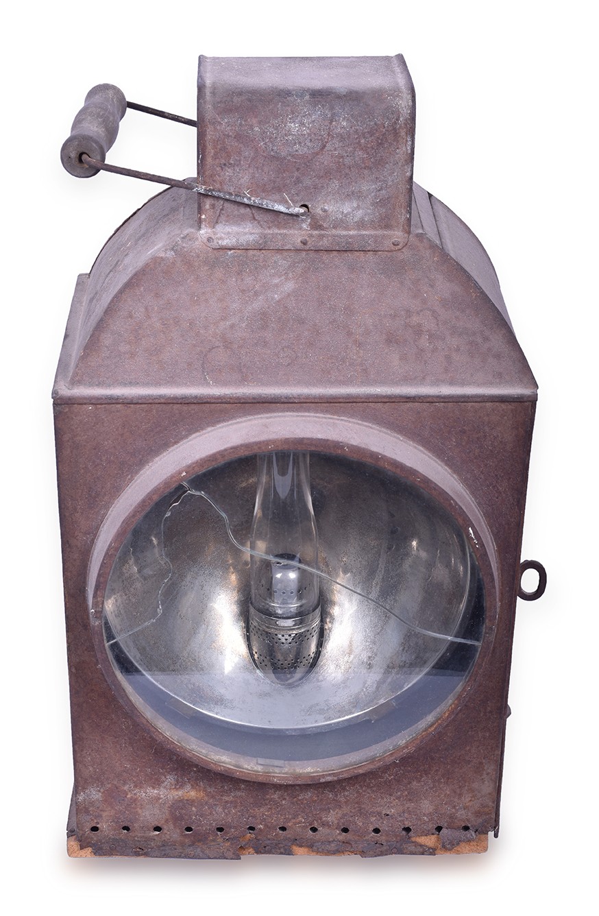 119 - Sheet Iron Locomotive Headlight / Lamp thumbnail