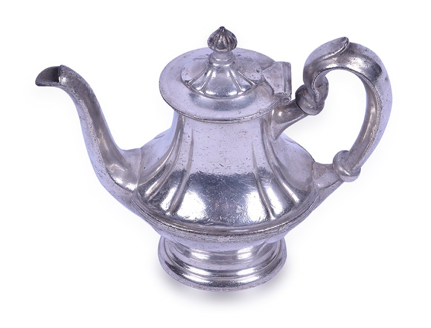 128 - R. Wallace Rock Island Railroad 1927 Silver Soldered Coffee / Tea Pot thumbnail