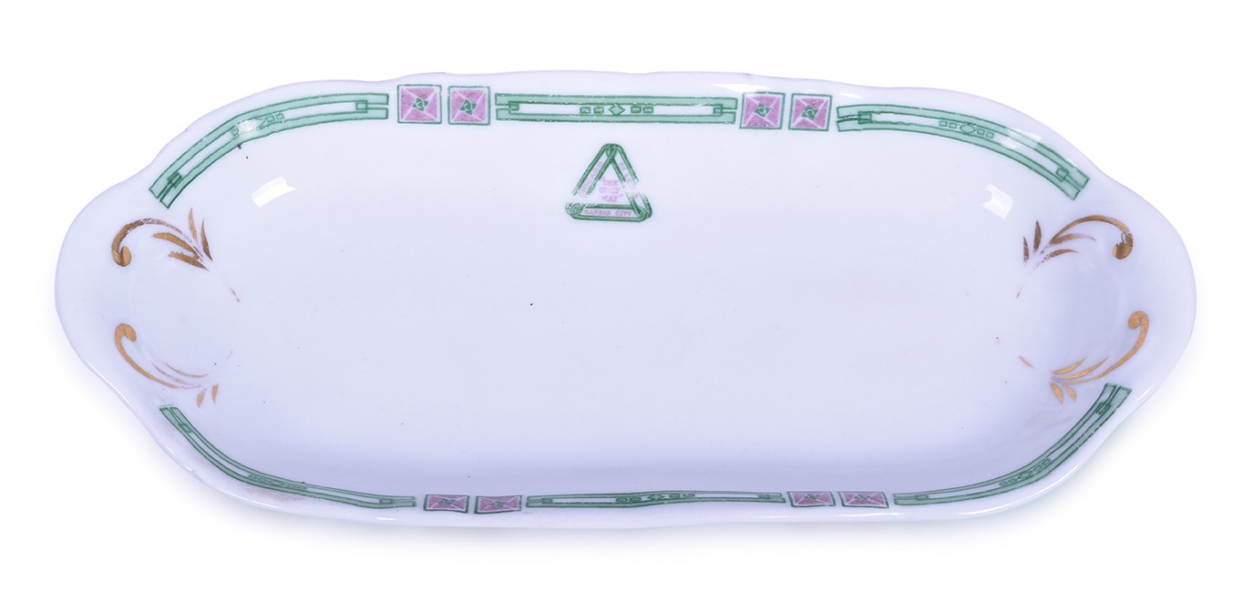 179 - Chicago and Alton Lincoln - Top Logo Chesterton Celery Tray thumbnail