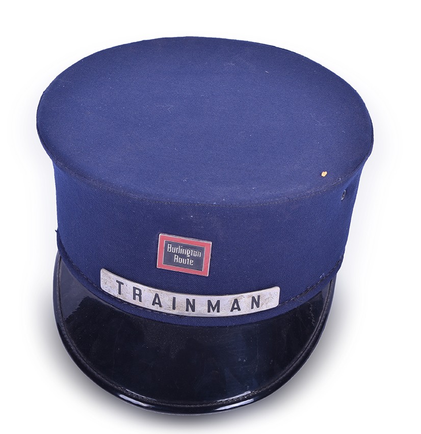 190 - Carlson & Company CB&Q / Burlington Trainman Cap thumbnail