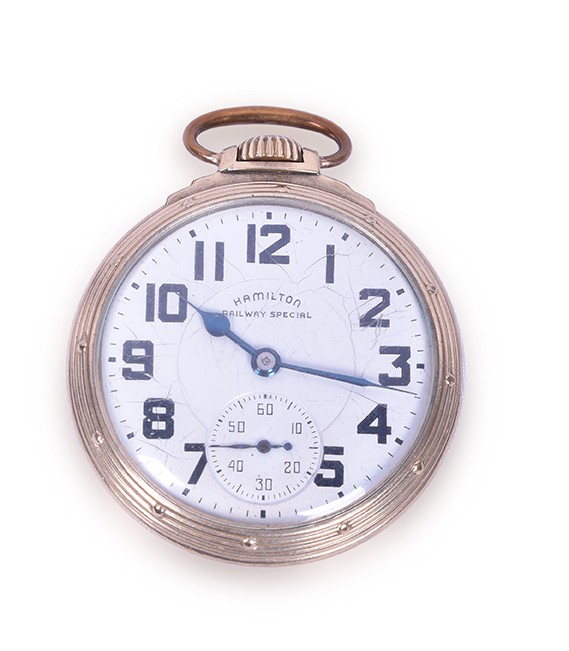 224 - Hamilton Railway Special 992B 16 Seconds / 21 Jewels Pocket Watch - Working thumbnail