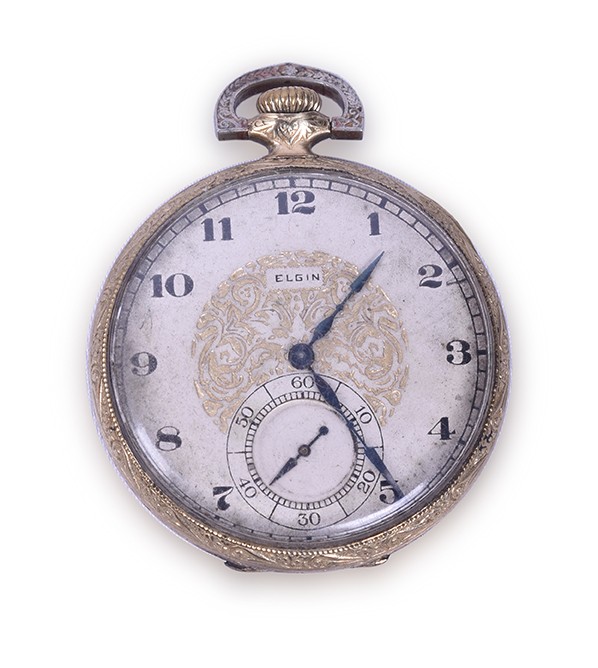 228 - Elgin Model 3 Grade 384 12 Seconds / 17 Jewels Pocket Watch - Working thumbnail