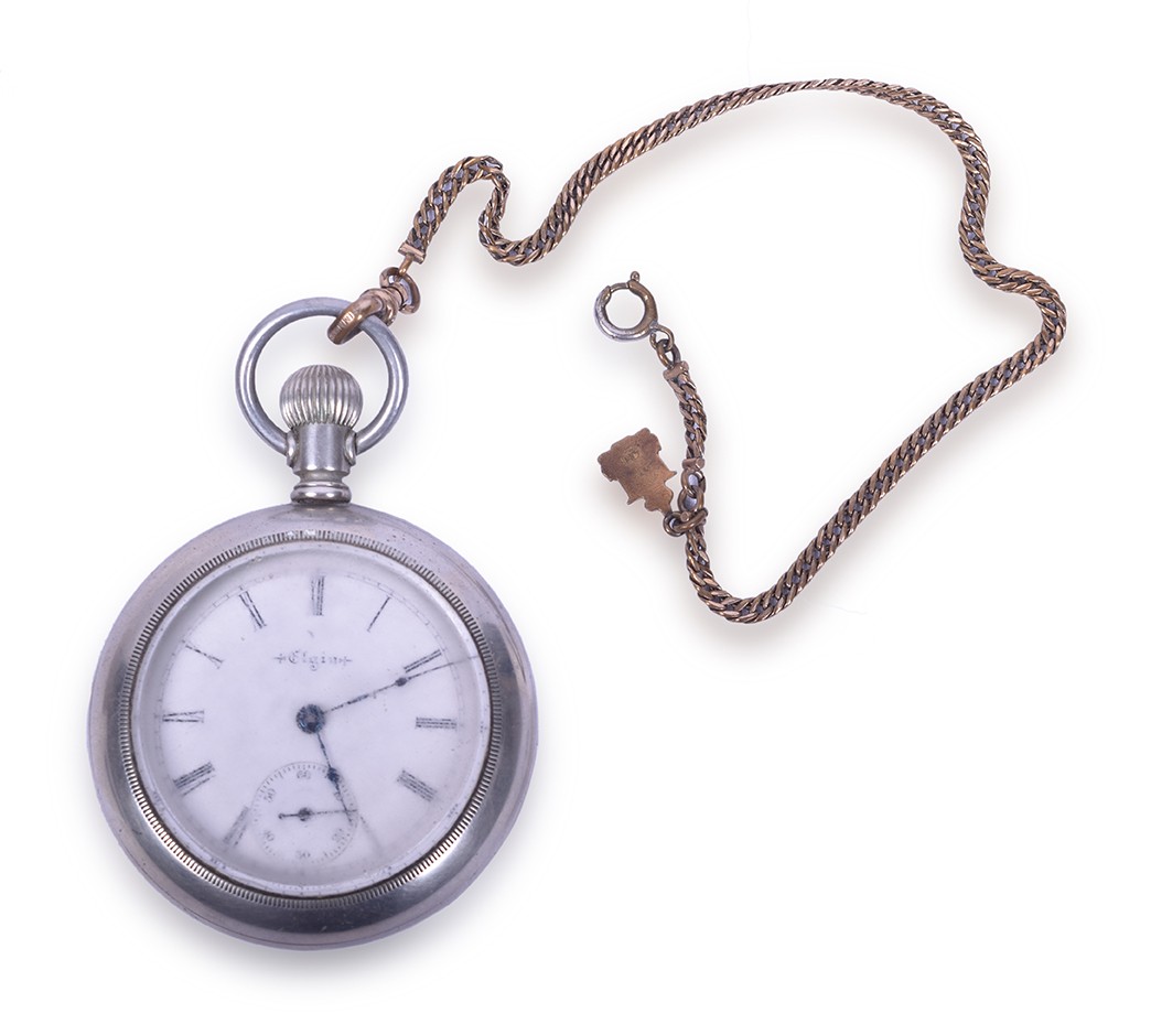230 - Elgin Model 5 Grade 208 18 Seconds / 7 Jewels Pocket Watch - Working thumbnail