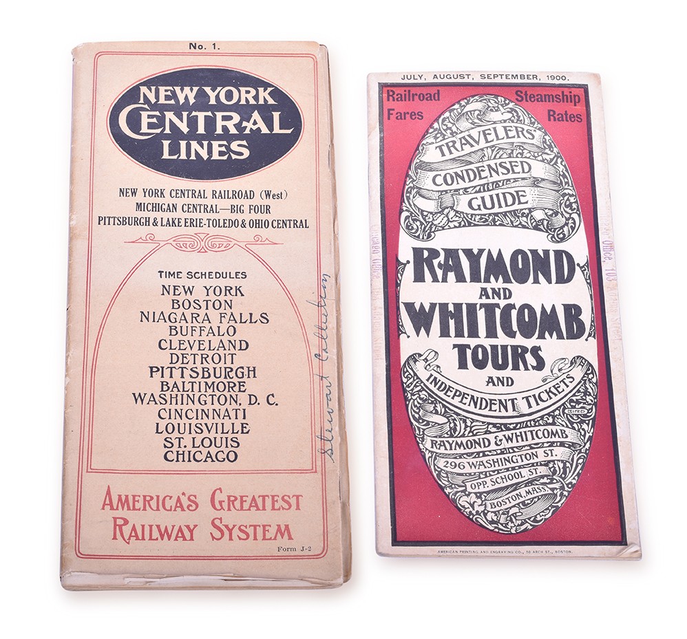 249 - New York Central Lines No.1 Timetable and Raymond & Whitcomb Tours 1900 Travelers Condensed Guide thumbnail