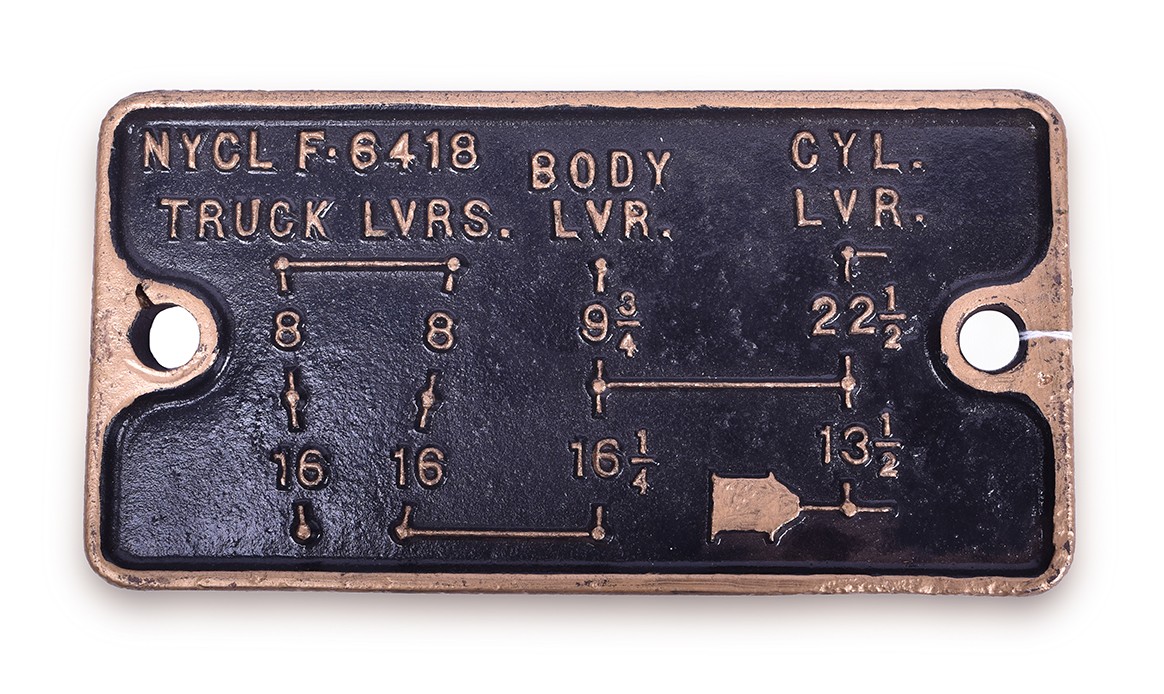 277 - New York Central Railroad Cast Iron Body Lever Plate thumbnail