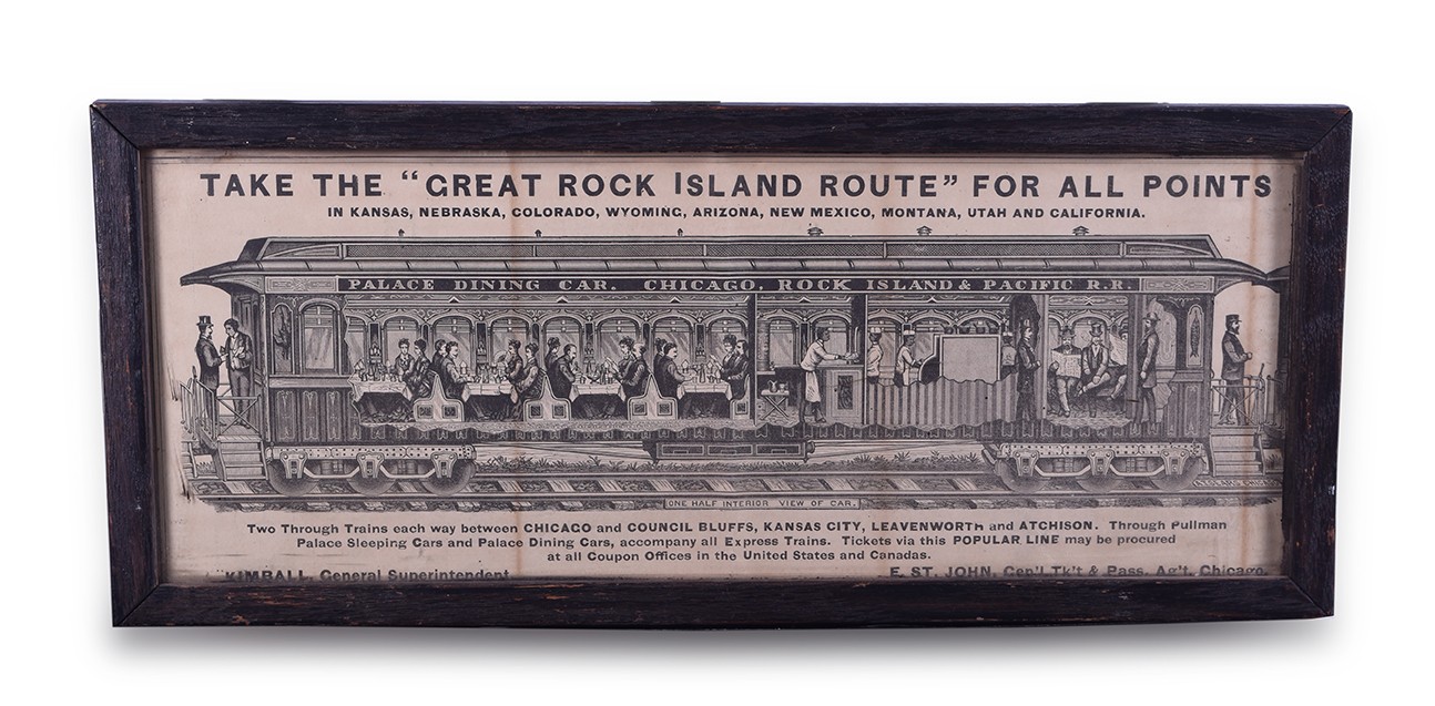 315 - Chicago, Rock Island & Pacific Palace Dining Car Cut-Away Advertisement thumbnail
