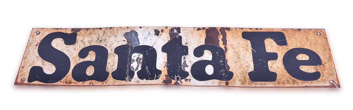 328 - Santa Fe Railroad Painted Sign thumbnail