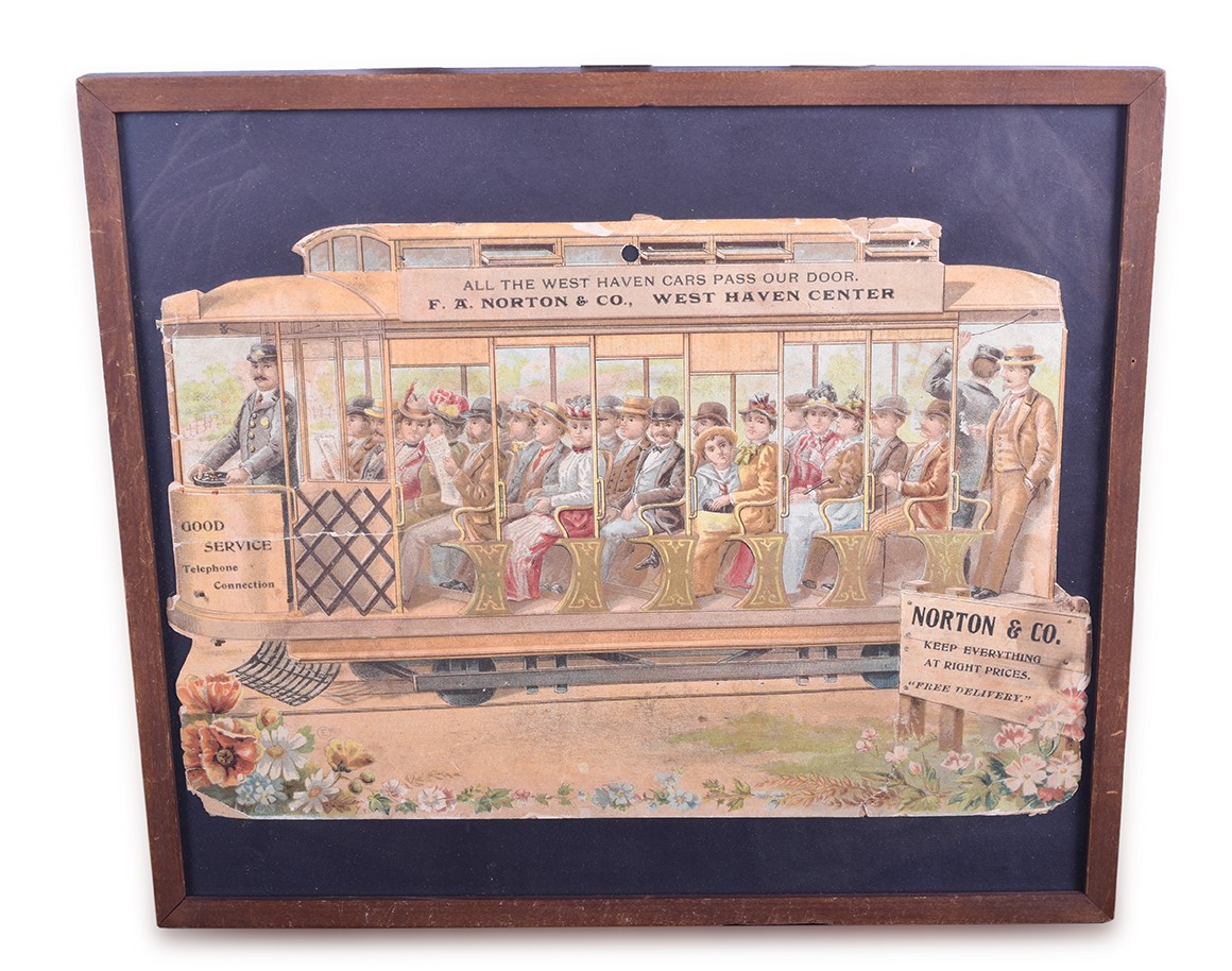 335 - F.A. Norton & Company West Haven Center Street Car Advertisement thumbnail