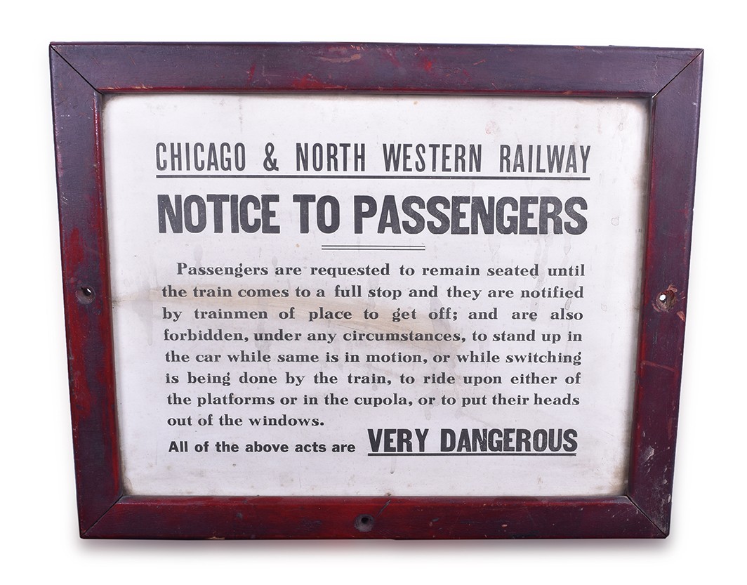 343 - Chicago and Northwestern Railway - Notice to Passengers thumbnail