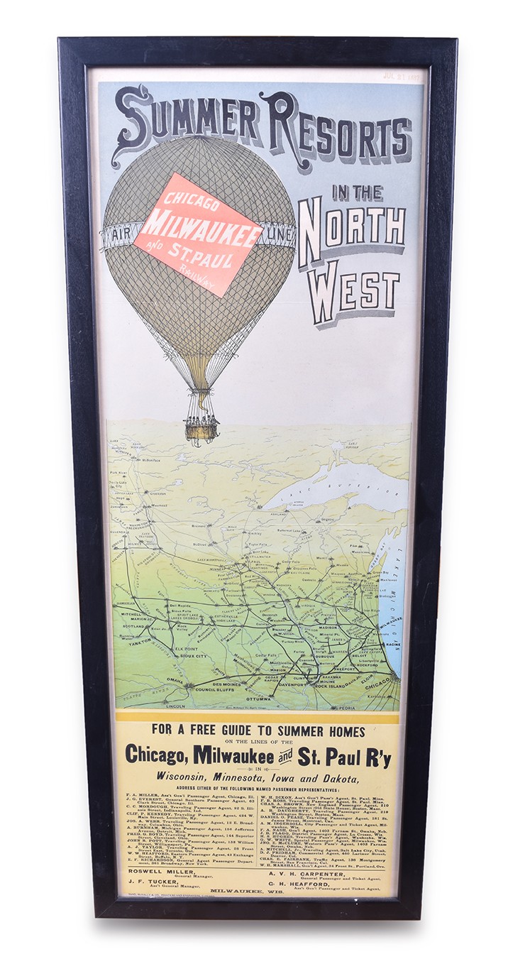 369 - Chicago, Milwaukee & St. Paul Railway Color Summer Resorts in the Northwest Poster thumbnail