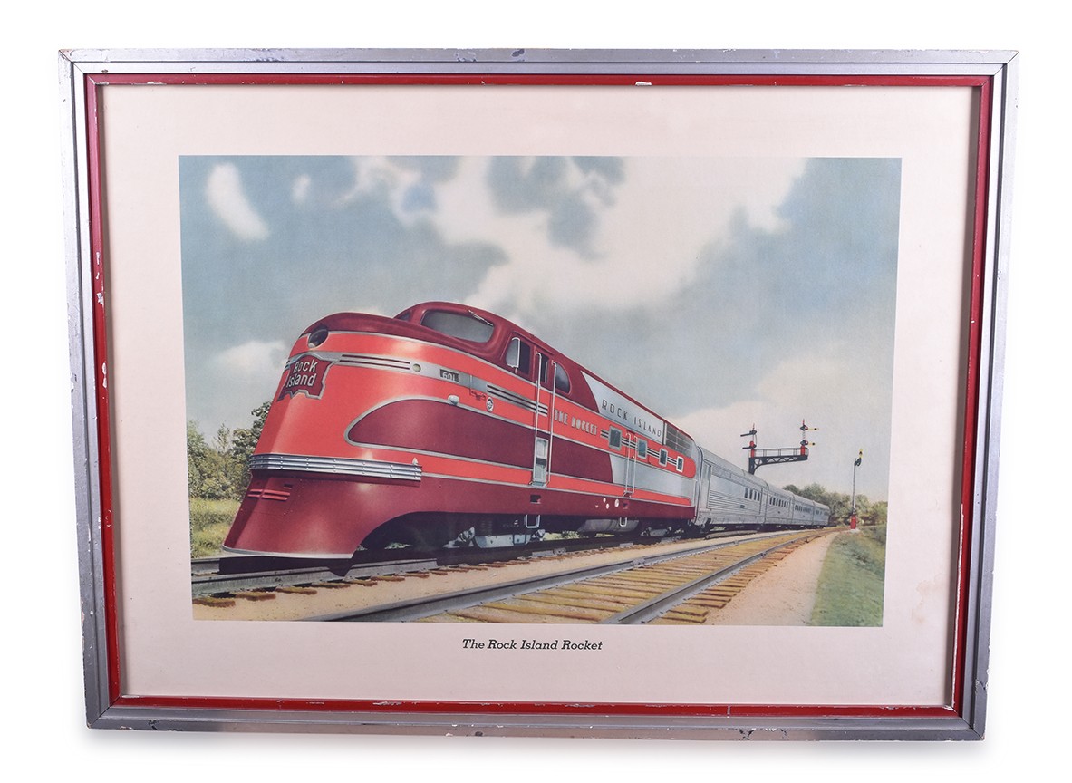 375 - Rock Island Railroad / Rock Island Rocket Framed Advertising Print thumbnail