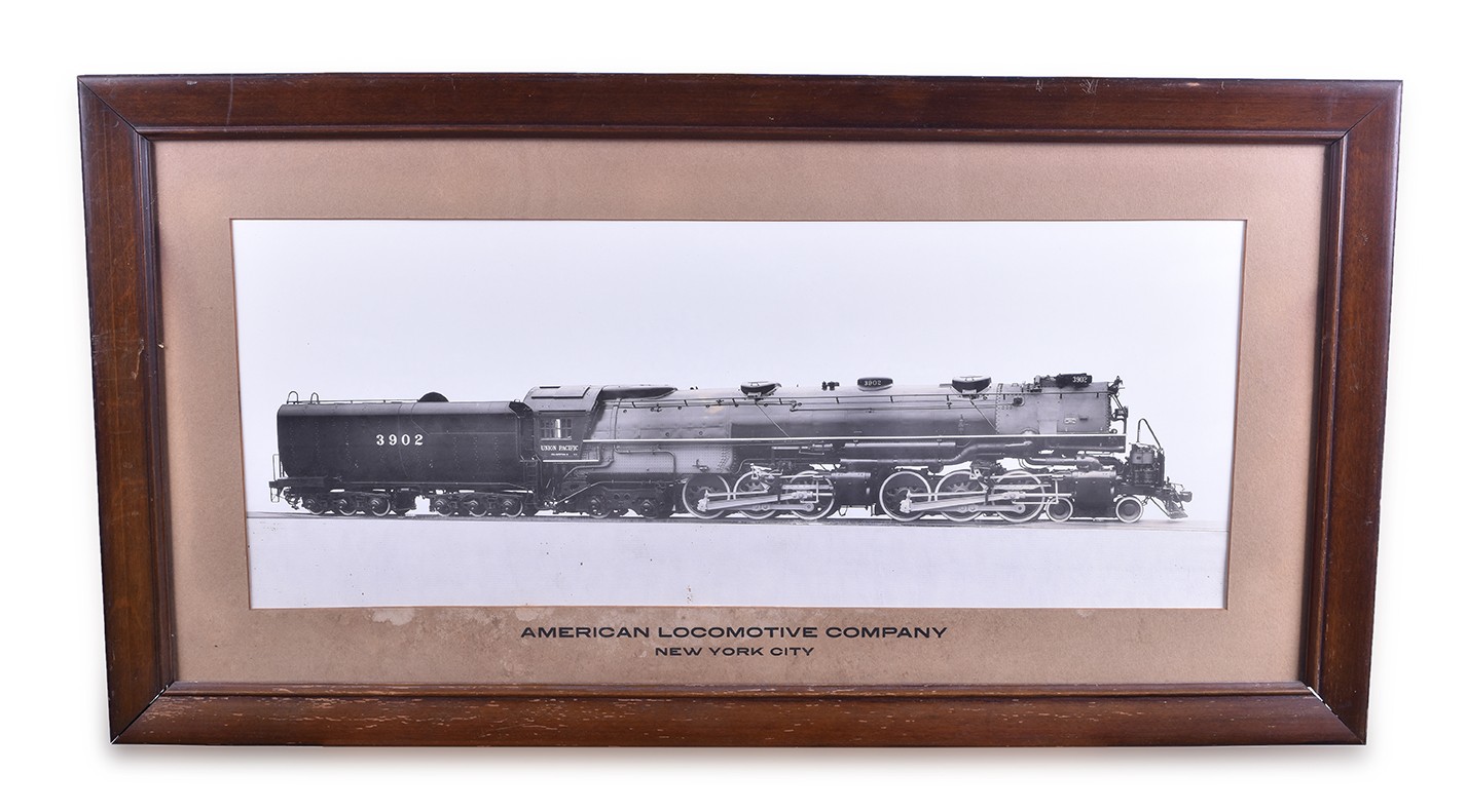 379 - American Locomotive Company / Alco Union Pacific 4-6-6-4 Challenger # 3902 Framed Builders Photograph thumbnail