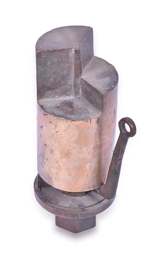 386 - Gee Cee Three Chime Brass Step Top Steam Whistle thumbnail