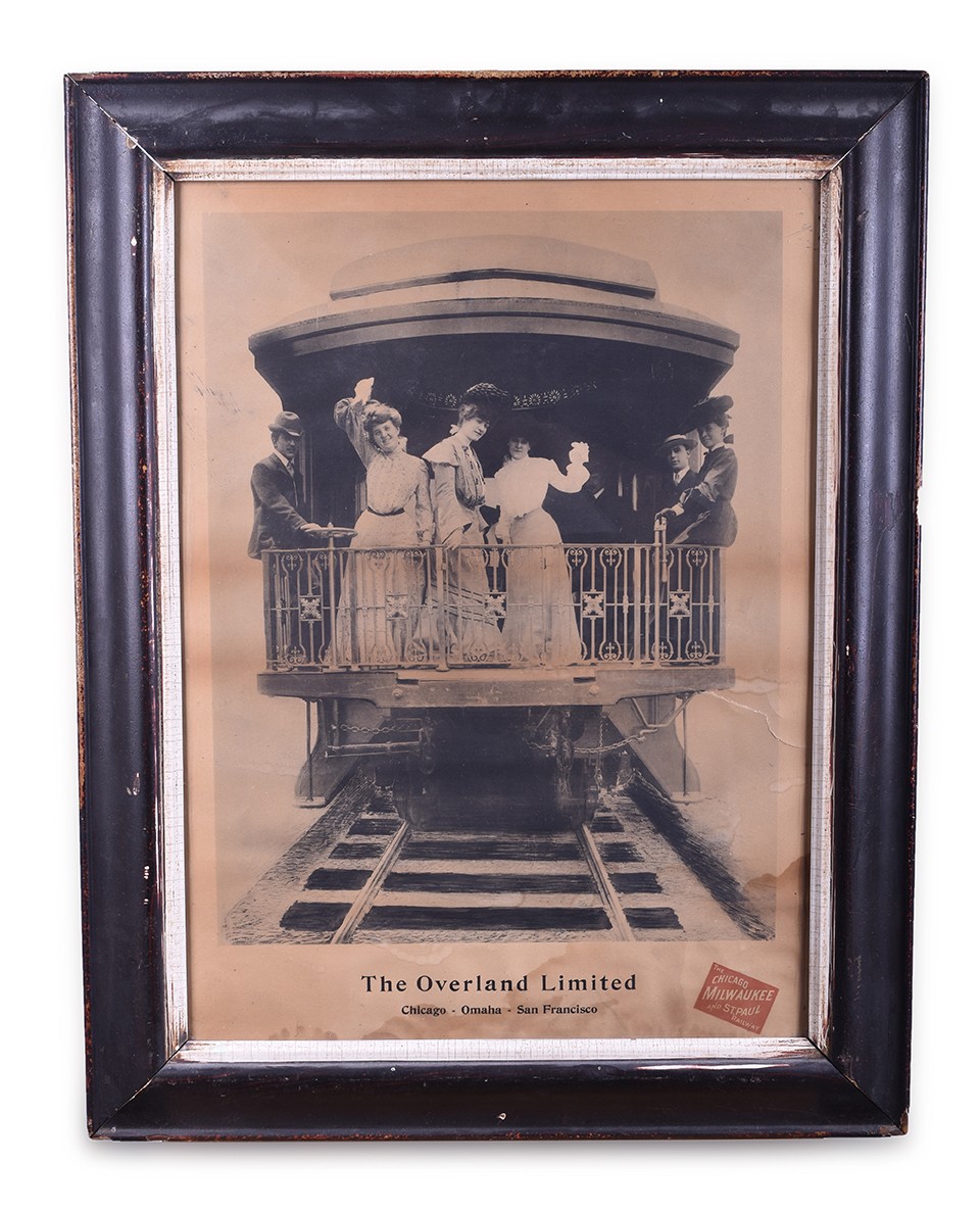 387 - Chicago, Milwaukee & St. Paul Railway Overland Limited Advertising Poster thumbnail