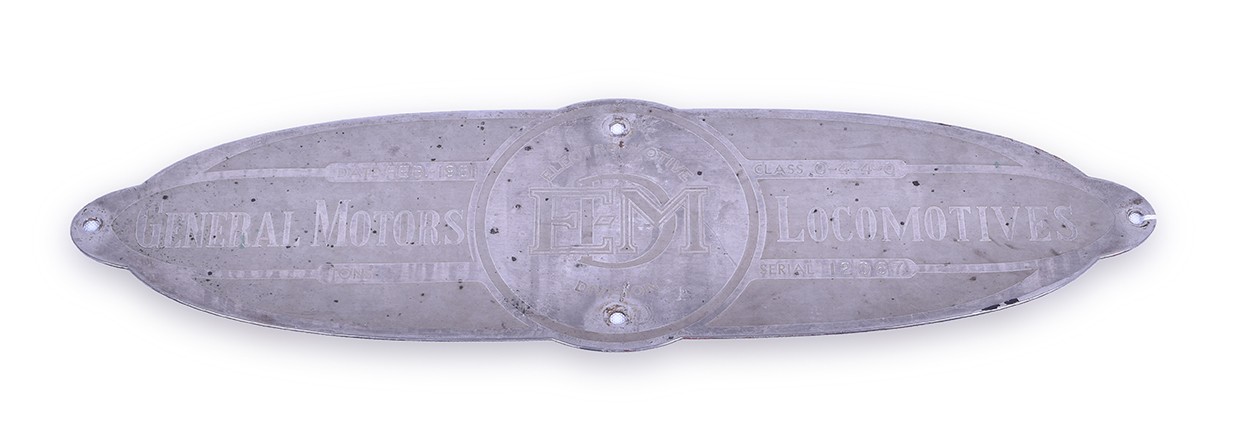 396 - EMD / ELECTRO-MOTIVE MKT GP-7 Builders Plate thumbnail