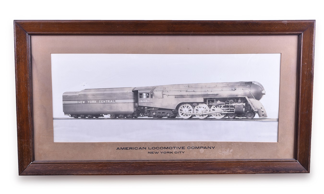 399 - American Locomotive Company / Alco New York Central Dreyfuss Hudson Framed Builders Photograph thumbnail