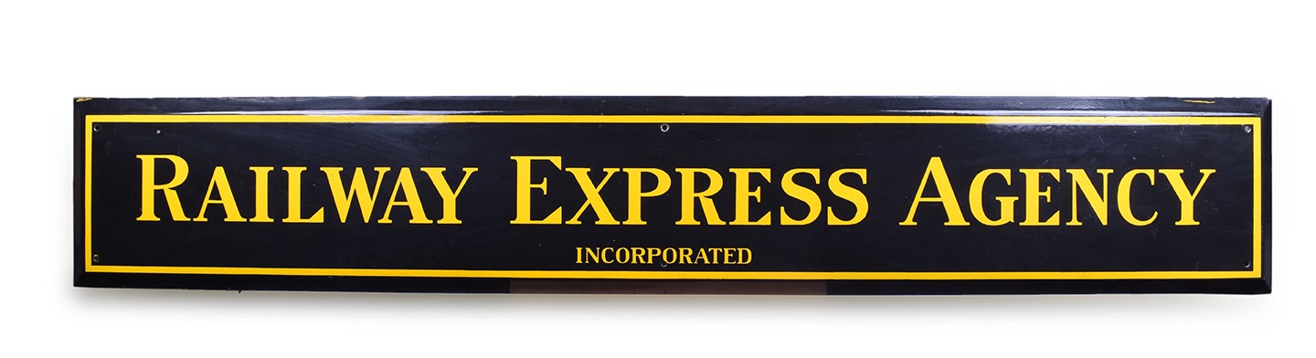 406 - Railway Express Agency Incorporated Large Porcelain Sign thumbnail