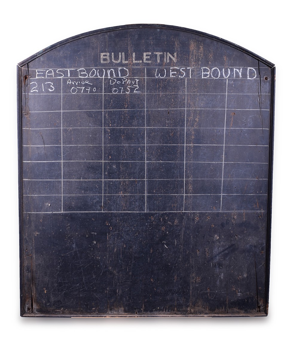 412 - Railroad Depot Wooden Bulletin Board thumbnail