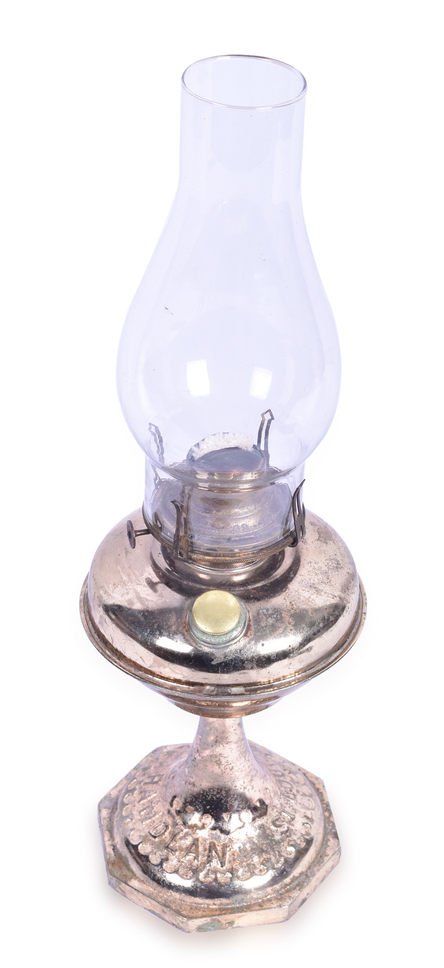 469 - Handlan Cast Iron Table Lamp w/ Brass Plating thumbnail