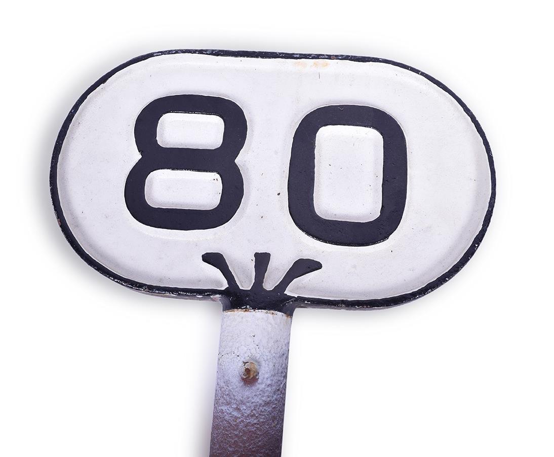 485 - Restored Cast Iron Railroad Mile Marker thumbnail