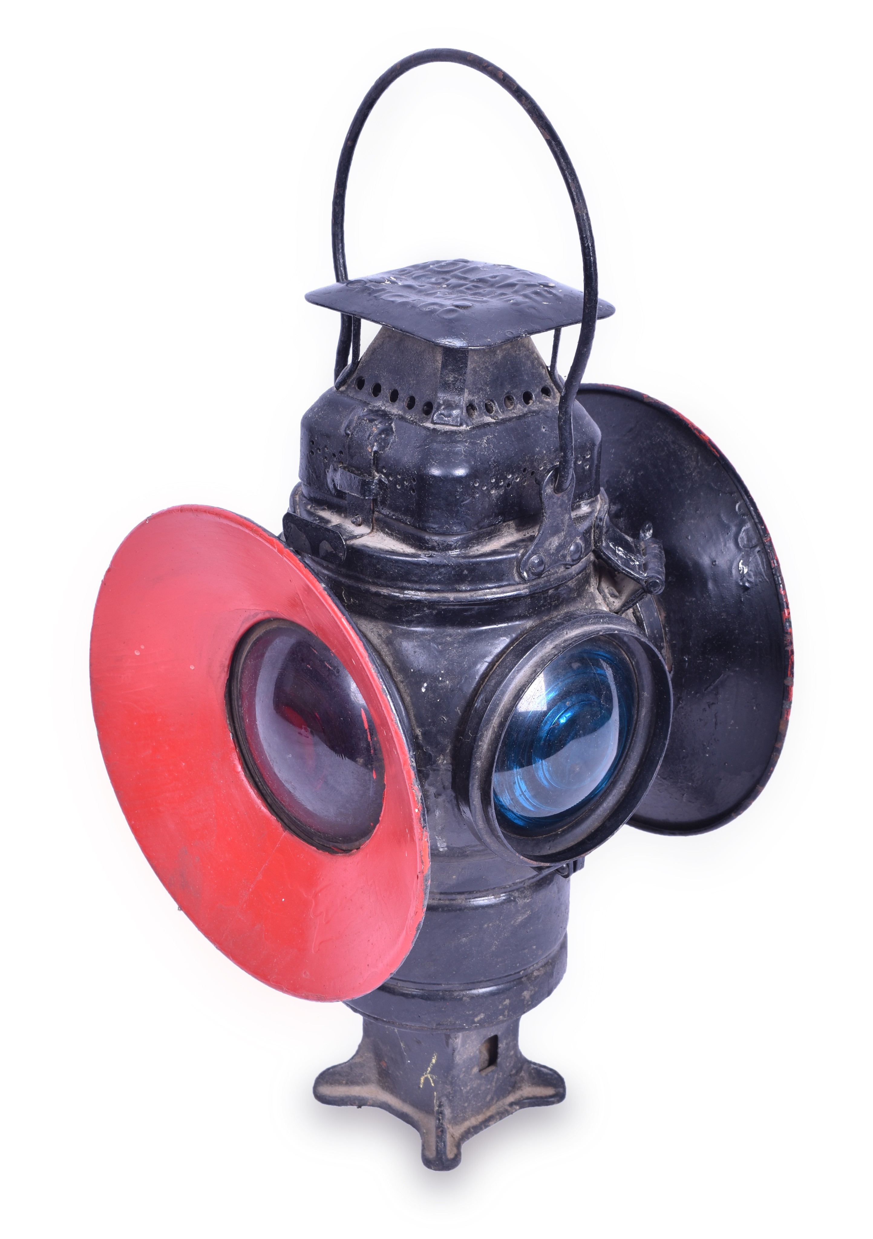 486 - Adams & Westlake CB&Q / Burlington Switch Lamp w/ Red Day Targets thumbnail