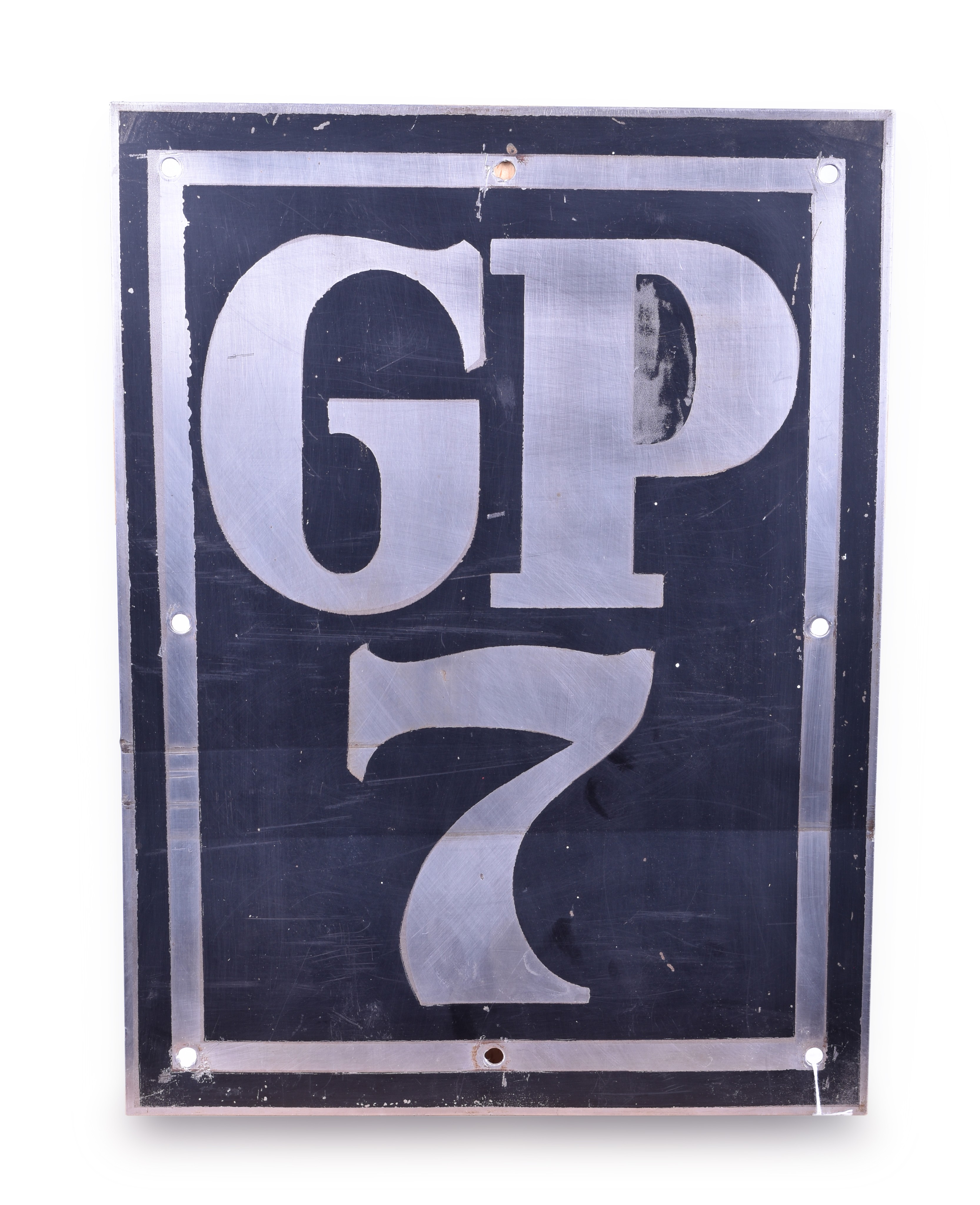 490 - EMD / Electromotive GP7 Stainless Steel Diesel Locomotive Model Designation Plate thumbnail