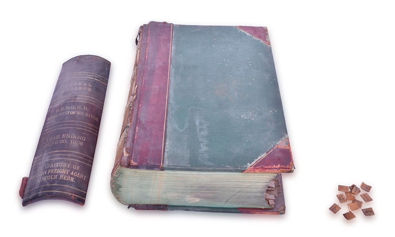 492 - CB&Q / Burlington 1908 Bound Annual Report thumbnail