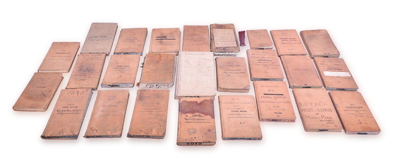 498 - Group of 26 CB&Q / Burlington Engineering Field Books - Late 1800's thumbnail