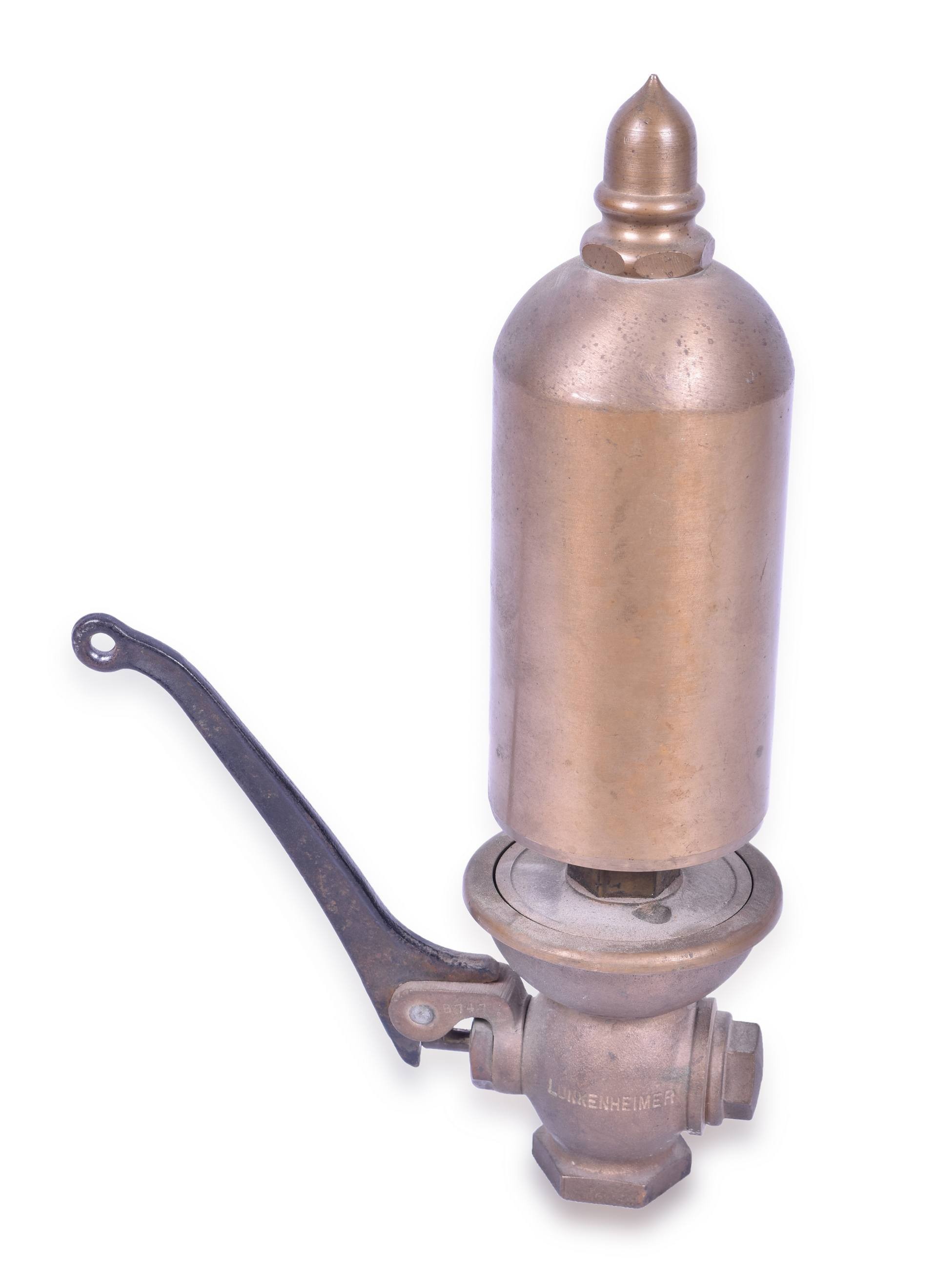 502 - Lunkenheimer Brass Single Chime Steam Whistle thumbnail